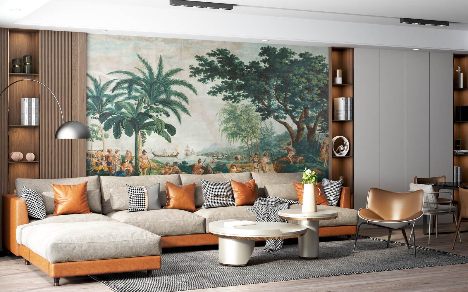 Фотошпалери люди в джунглях