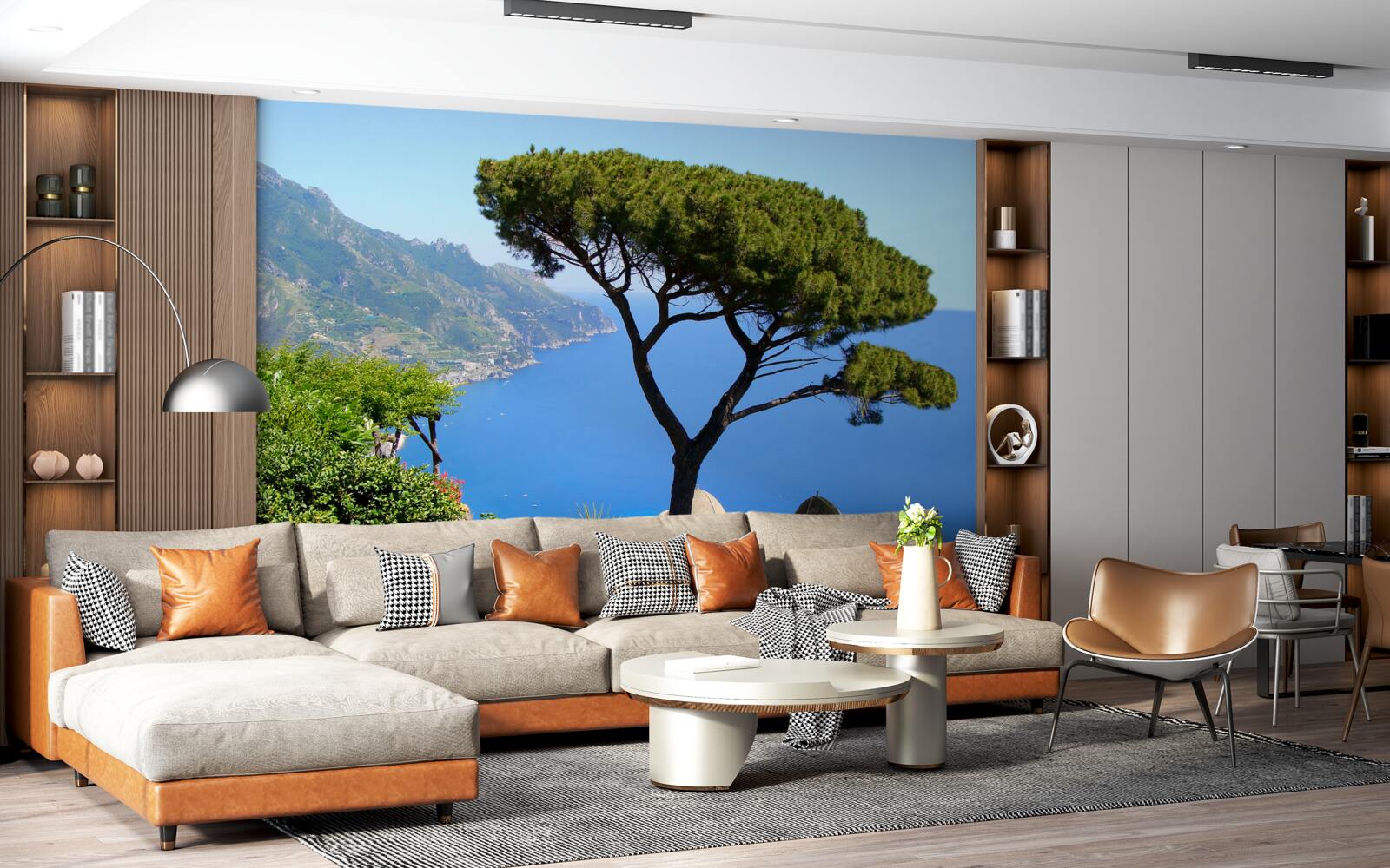 Фотошпалери самотнє дерево на березі моря