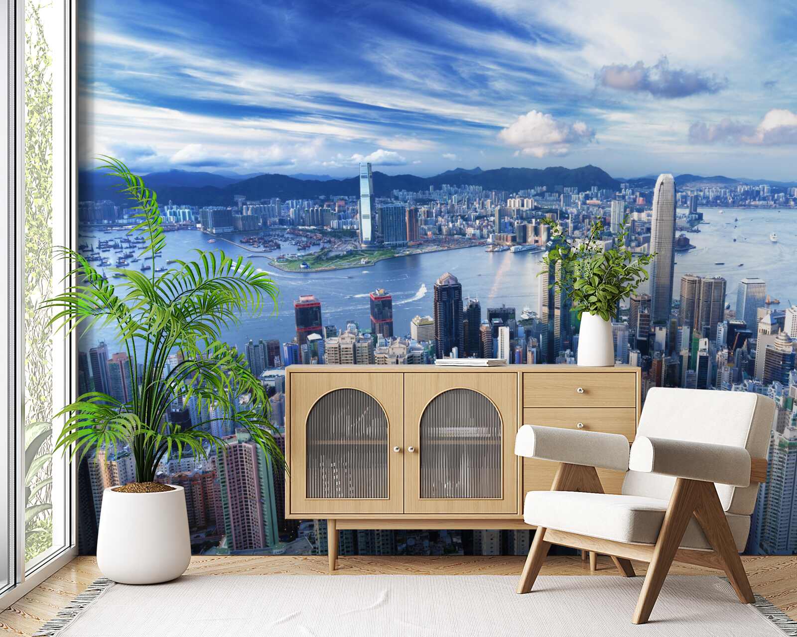 Фотошпалери сонячний день у шанхаї