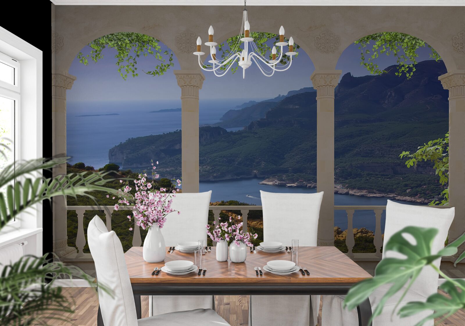 Фотошпалери пейзажний вид з тераси