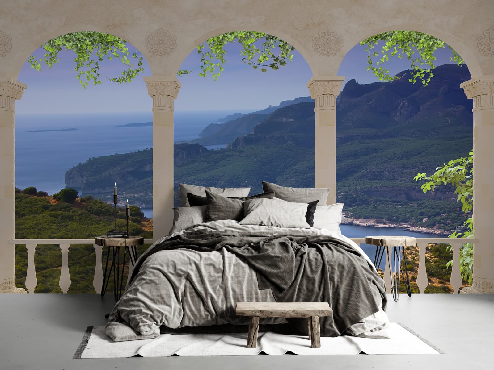 Фотошпалери пейзажний вид з тераси