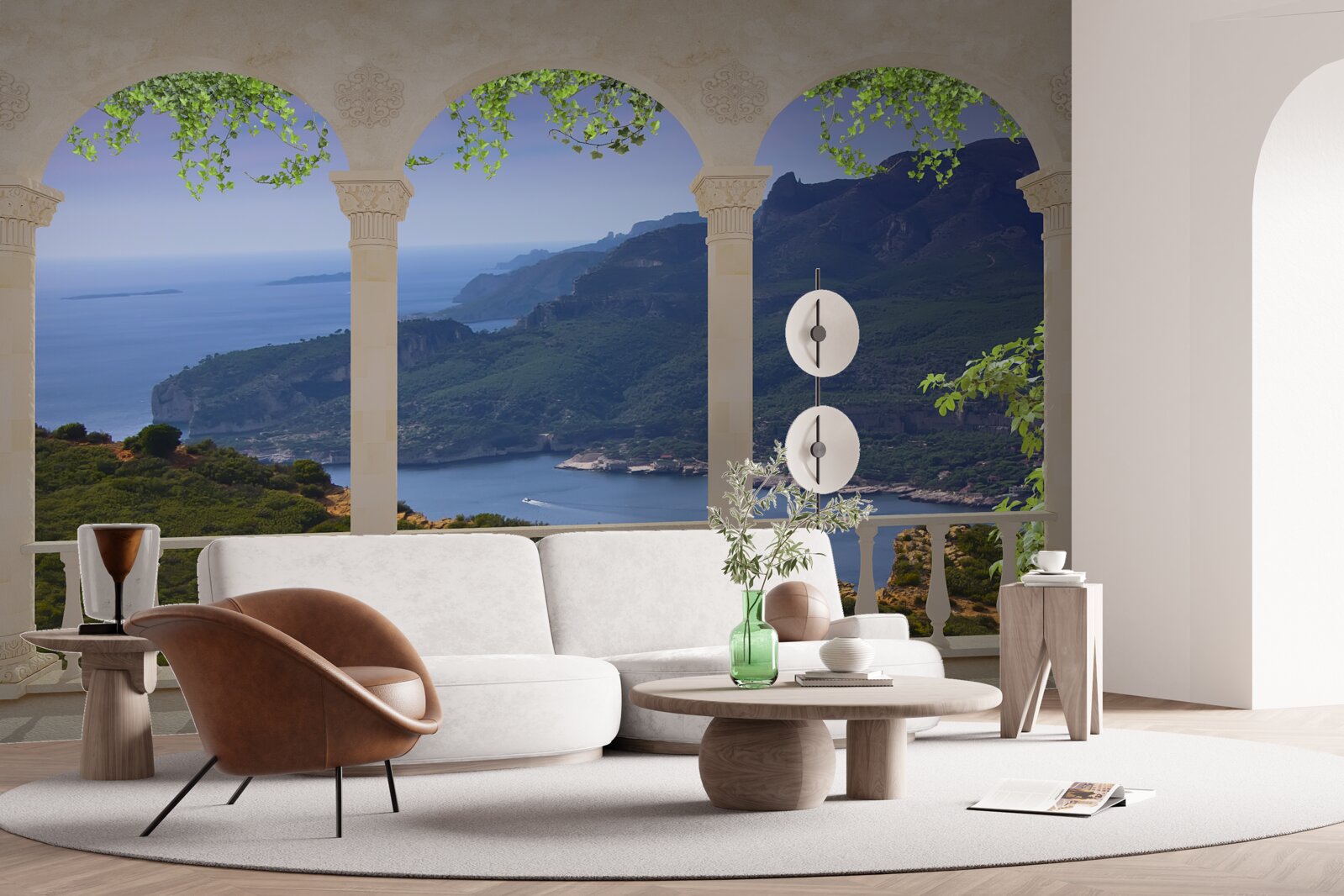 Фотошпалери пейзажний вид з тераси