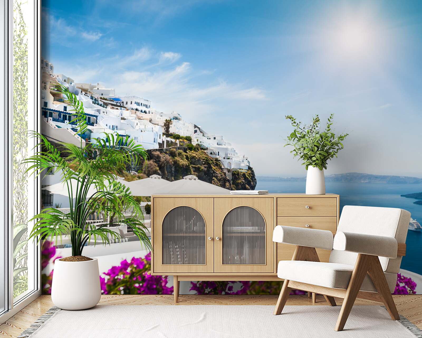 Фотошпалери променисте сонце греції