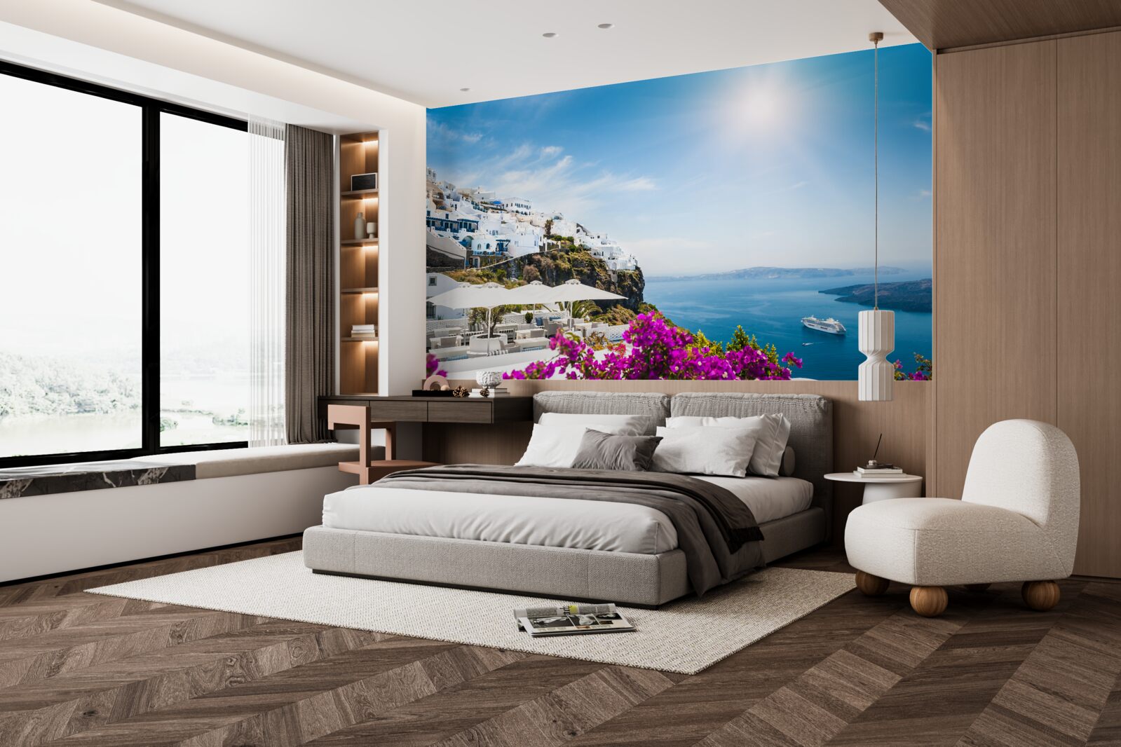 Фотошпалери променисте сонце греції