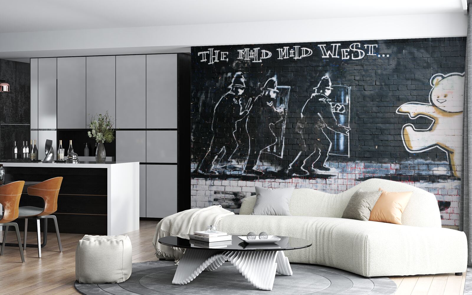 Фотошпалери плакат із закликом до опозиції