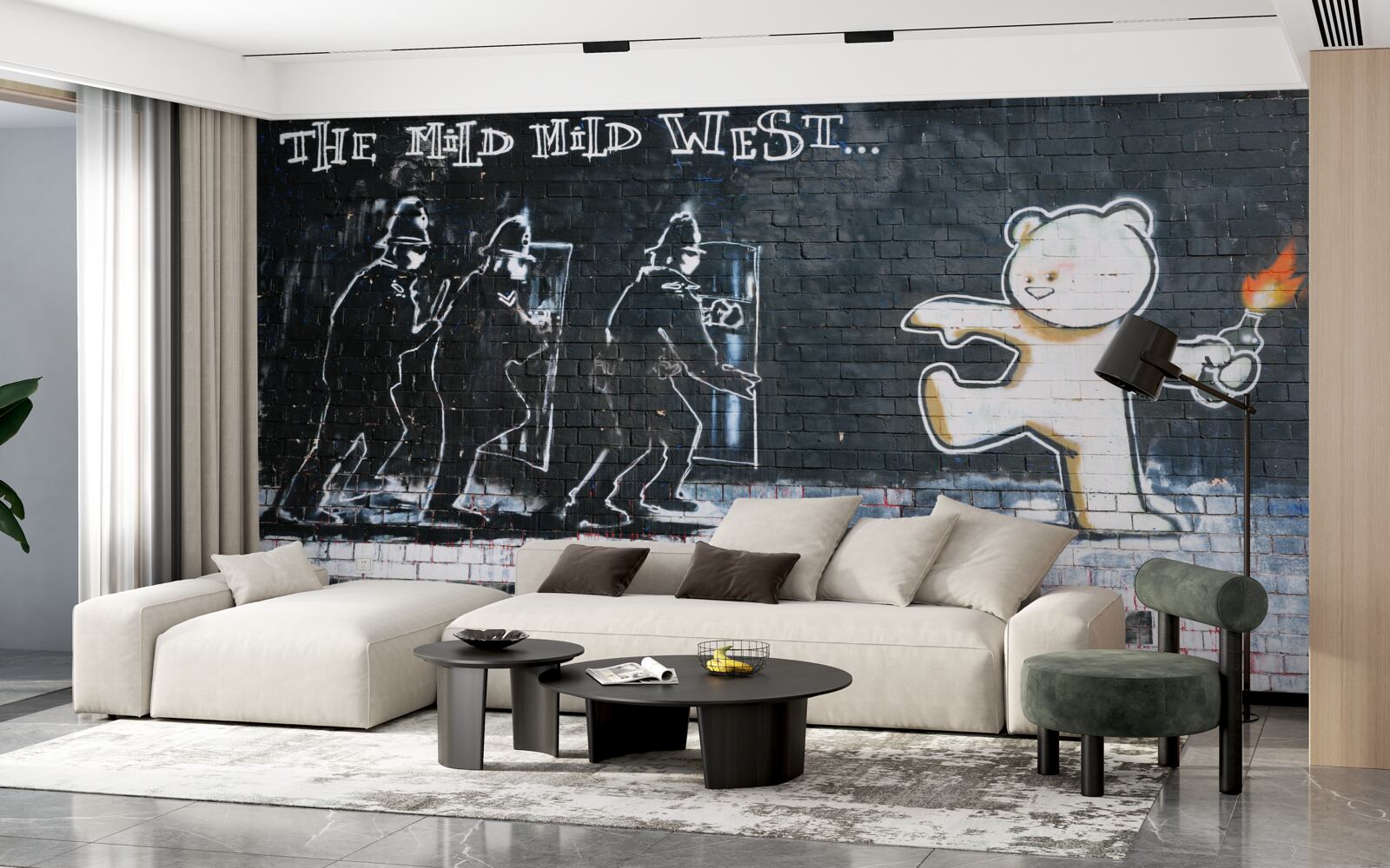 Фотошпалери плакат із закликом до опозиції