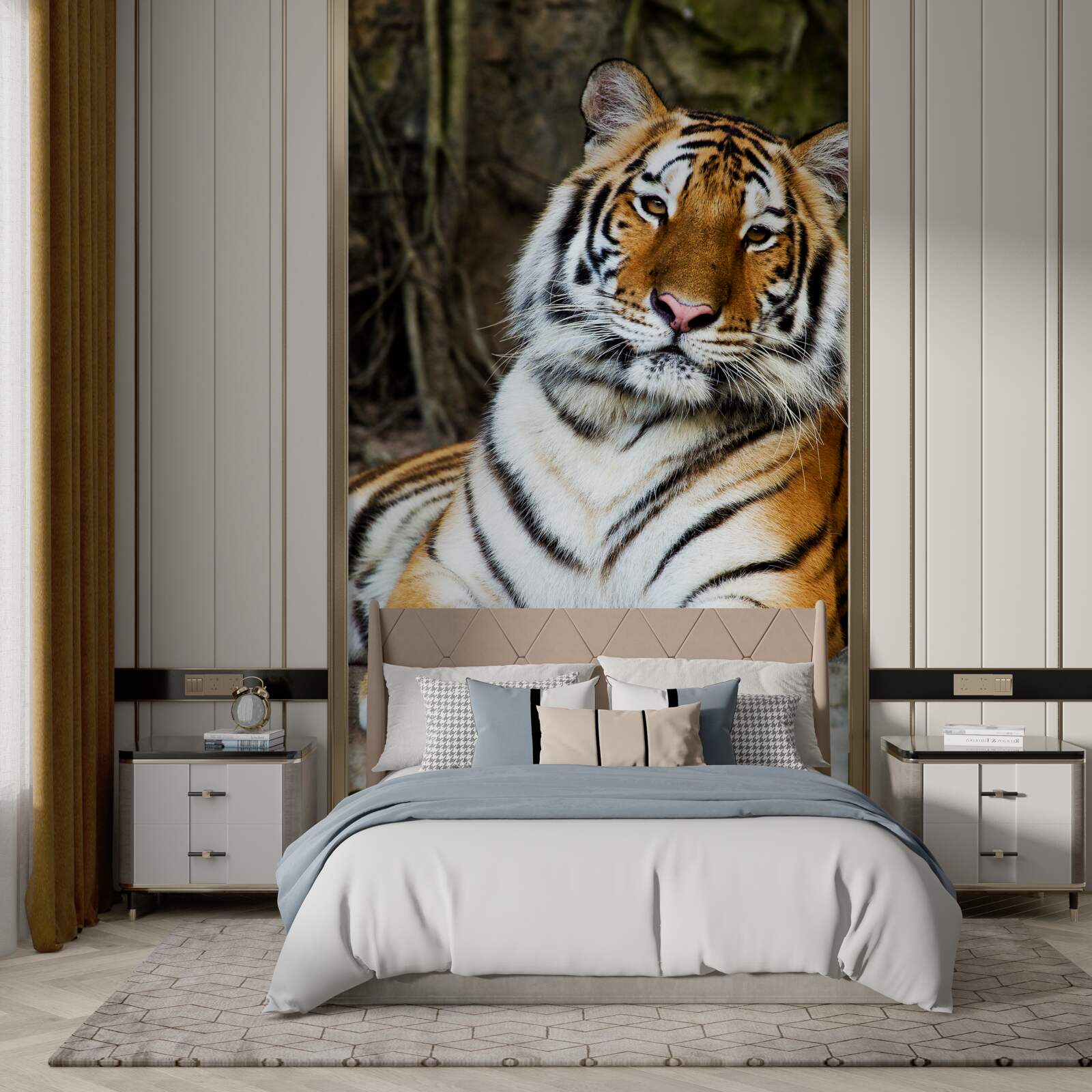 Фотошпалери великий тигр у відпустці