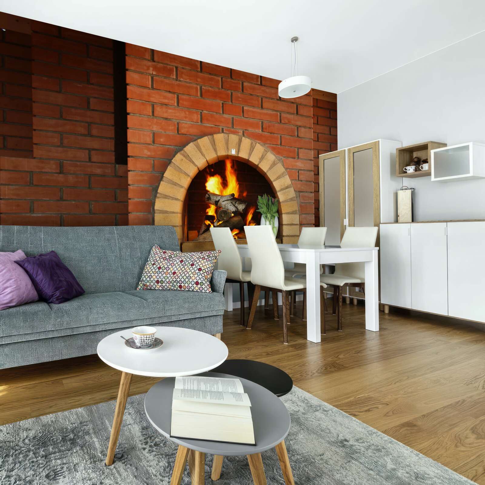 Фотошпалери плита з кухонним приладдям