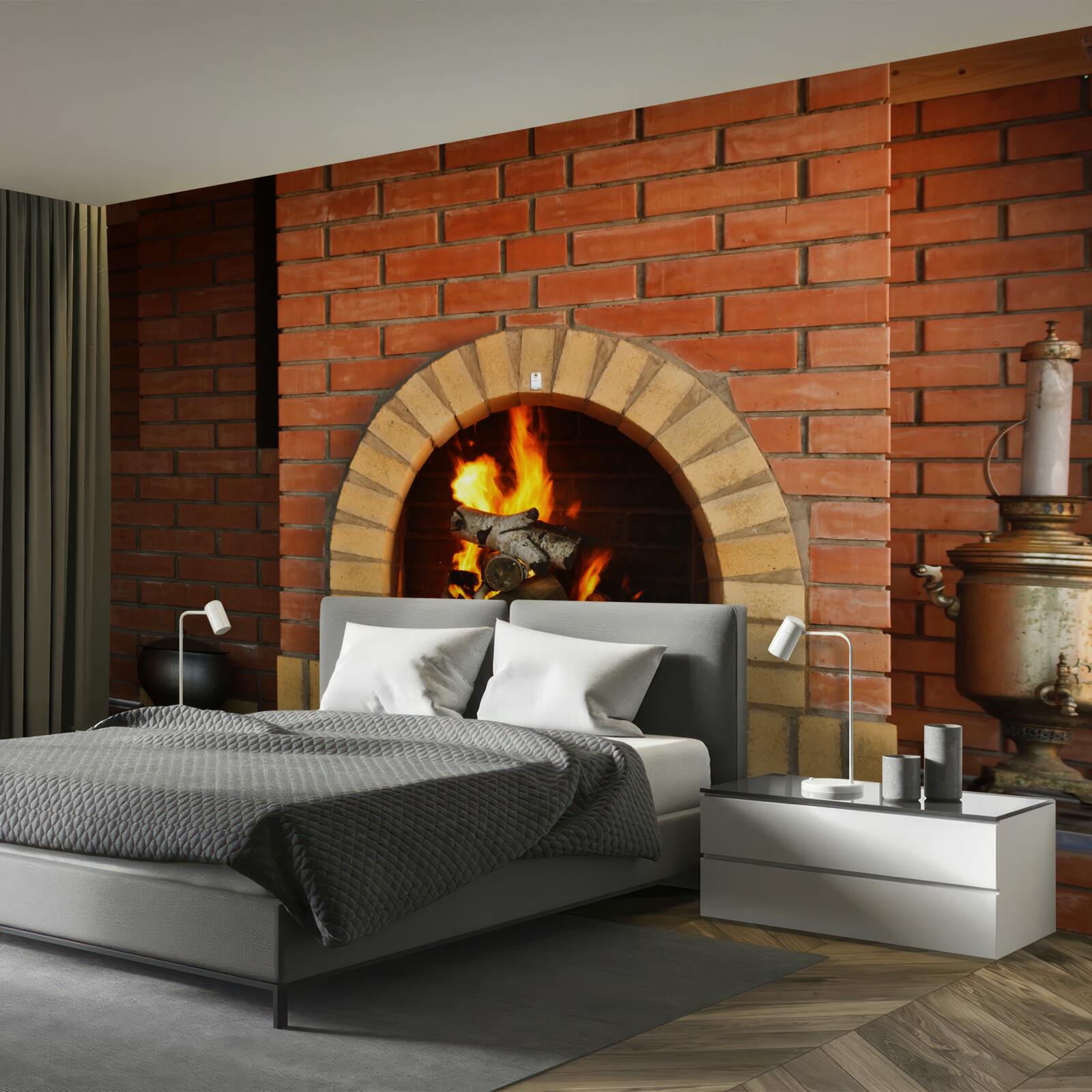 Фотошпалери плита з кухонним приладдям