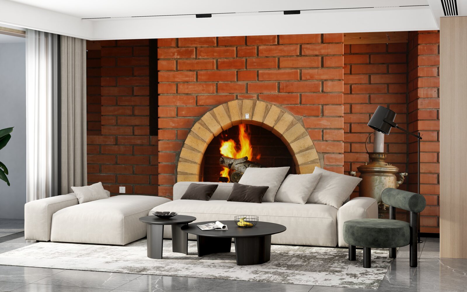 Фотошпалери плита з кухонним приладдям