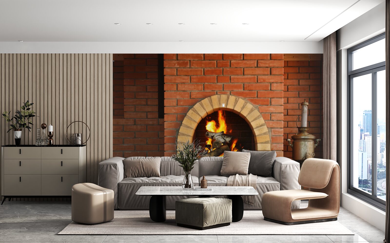 Фотошпалери плита з кухонним приладдям