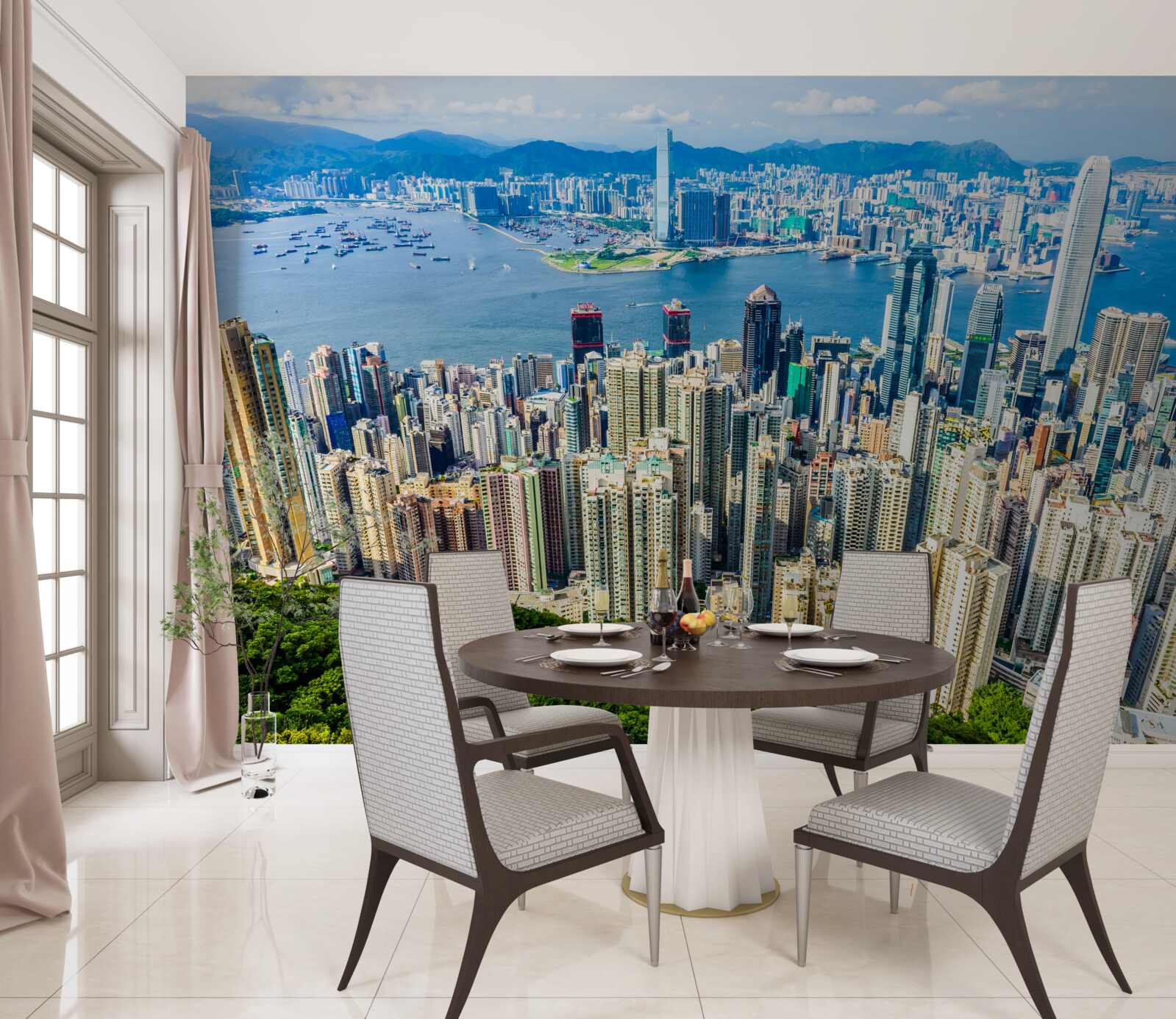 Фотошпалери Шанхайські хмарочоси в літній день