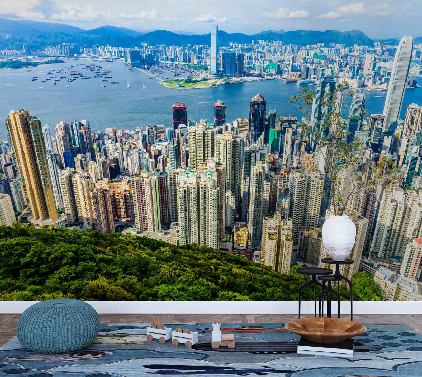 Фотошпалери Шанхайські хмарочоси в літній день