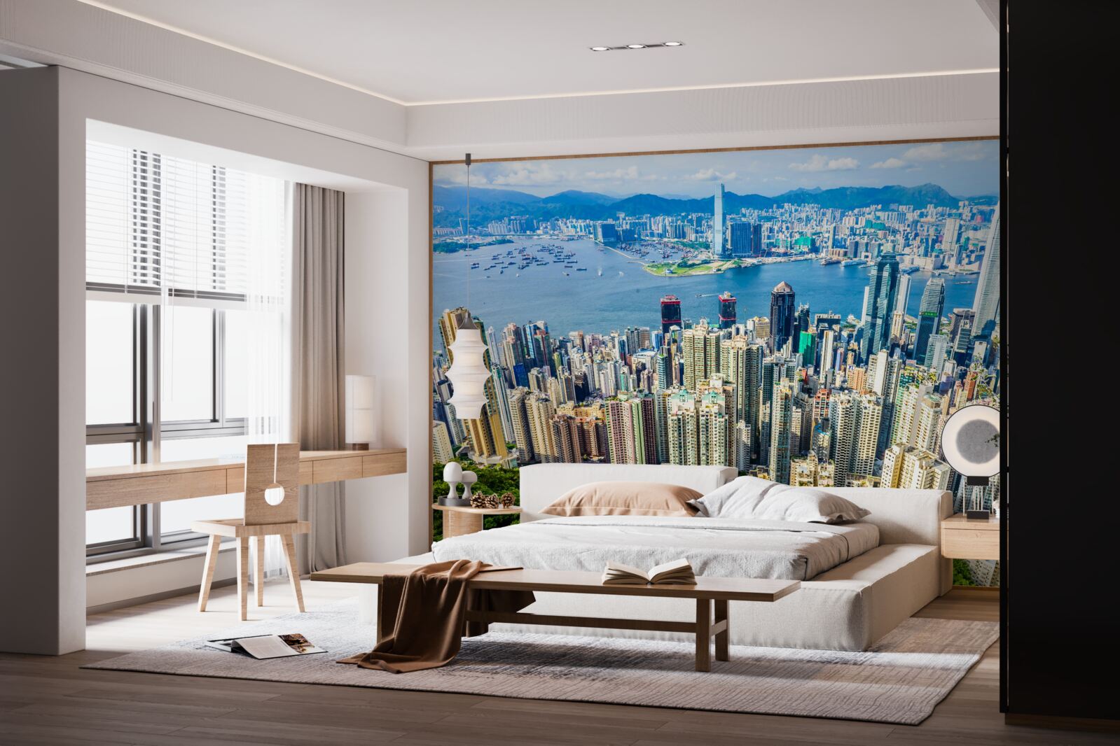 Фотошпалери Шанхайські хмарочоси в літній день