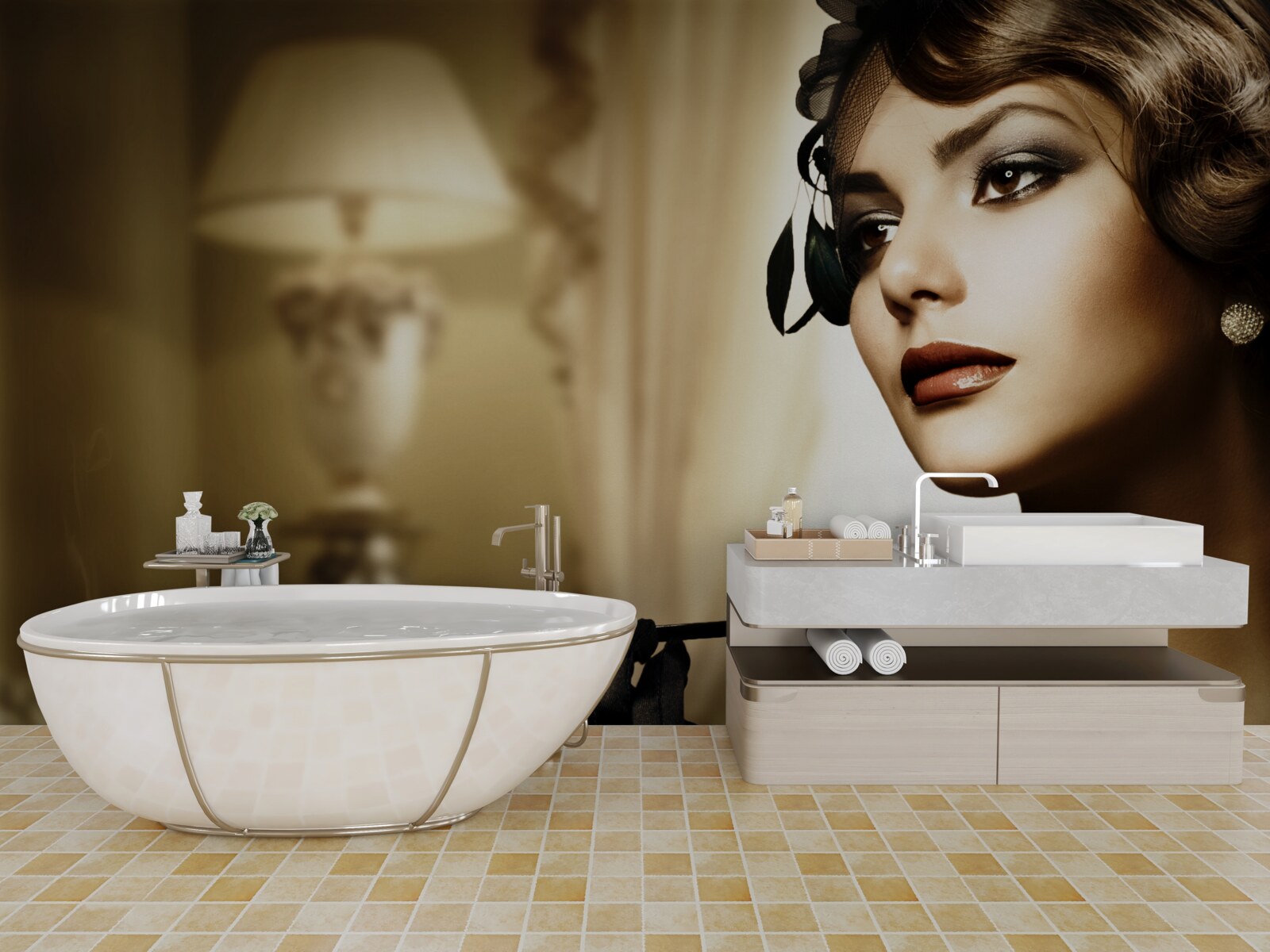 Фотошпалери дівчина з цигаркою