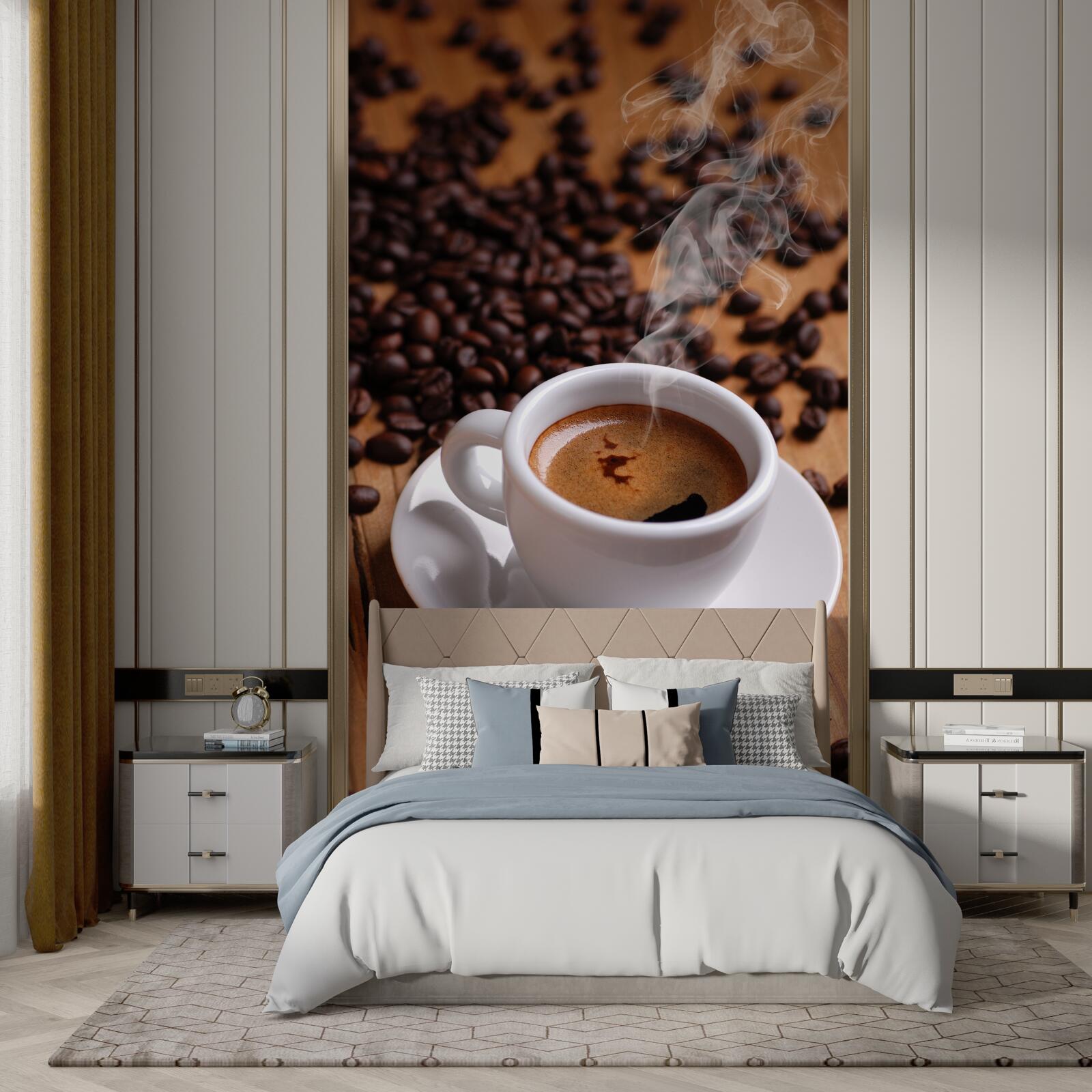 Фотошпалери чашка кави з ароматними зернами
