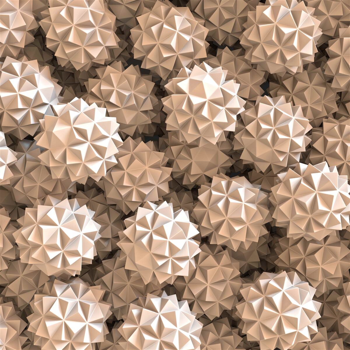 Фотошпалери абстрактна композиція загострених сфер