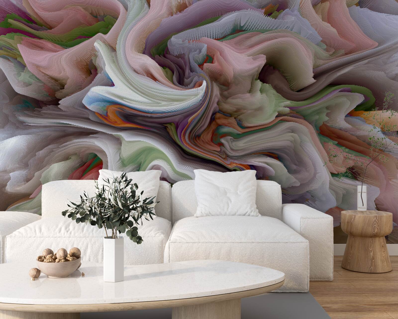 Фотошпалери пістрявий пісок у віддзеркаленні ландшафту