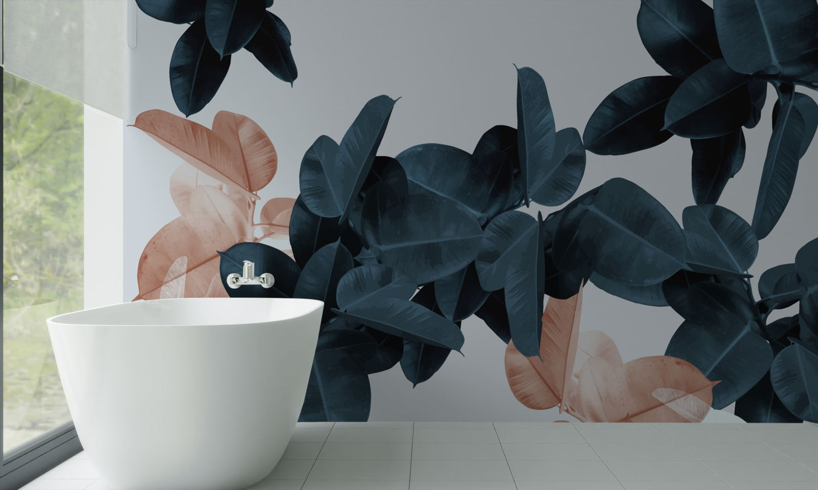 Фотошпалери тропічне листя різних відтінків