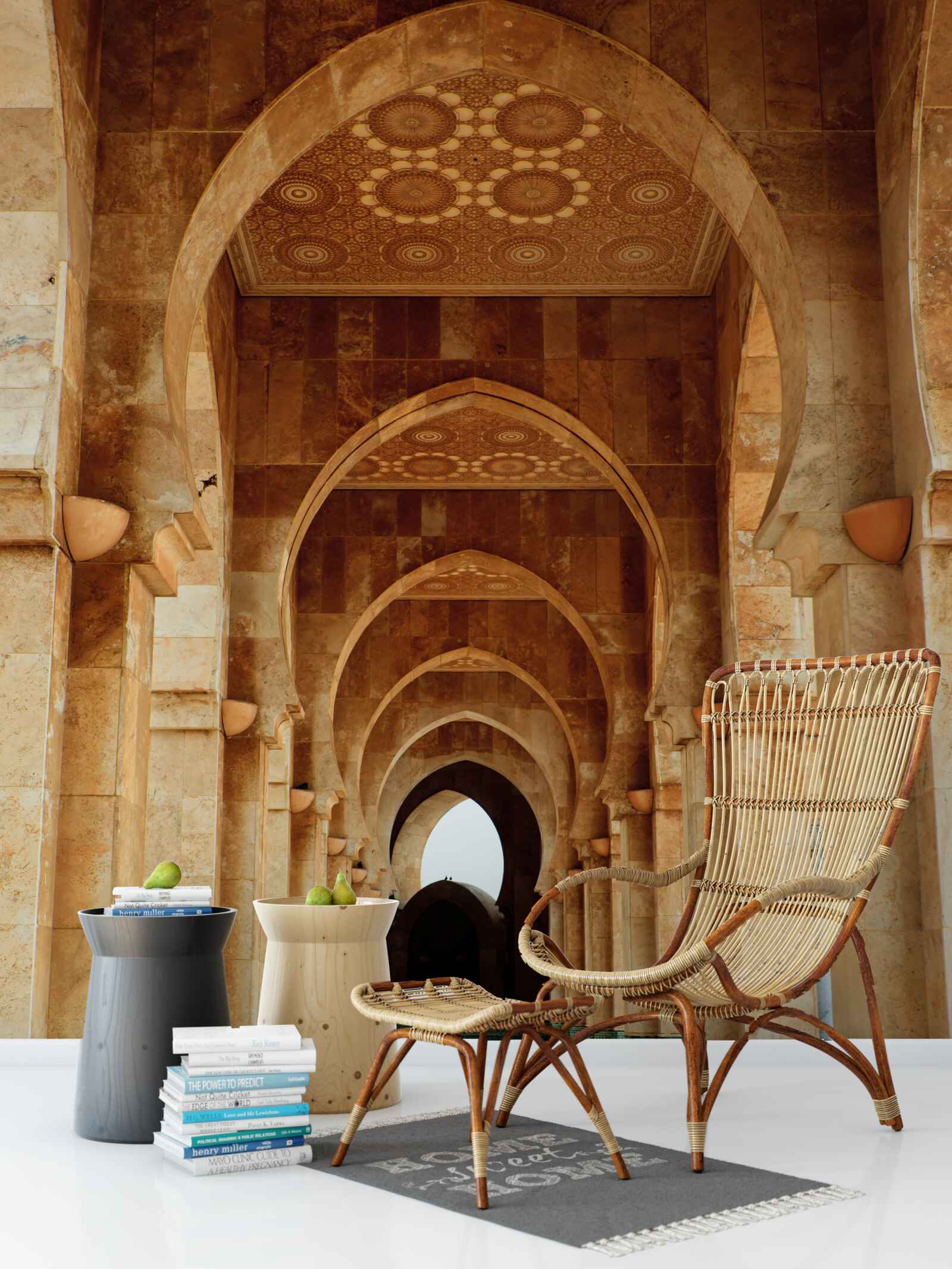 Фотошпалери Арки в східному стилі з мармуровою підлогою