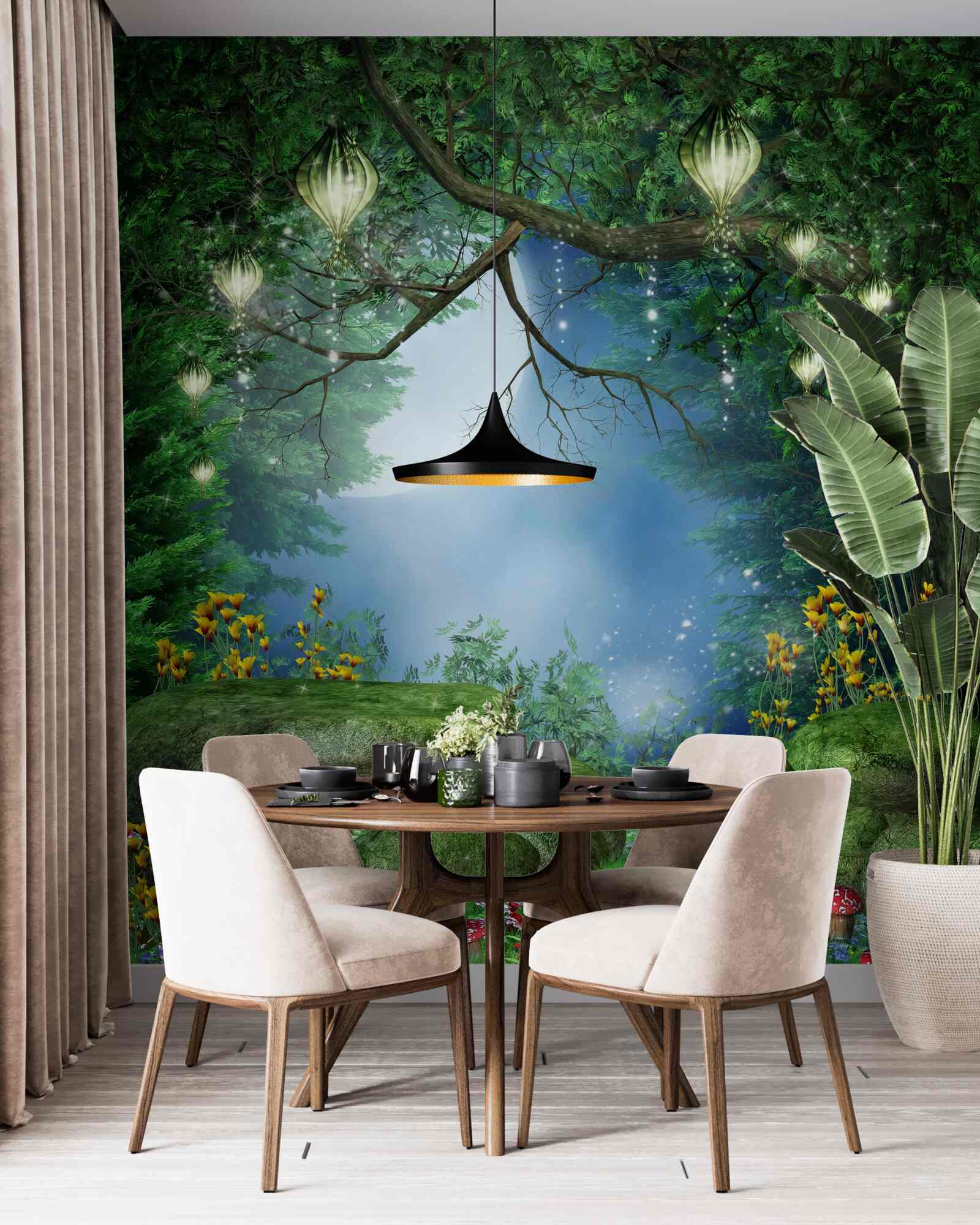 Фотошпалери чарівний нічний шлях