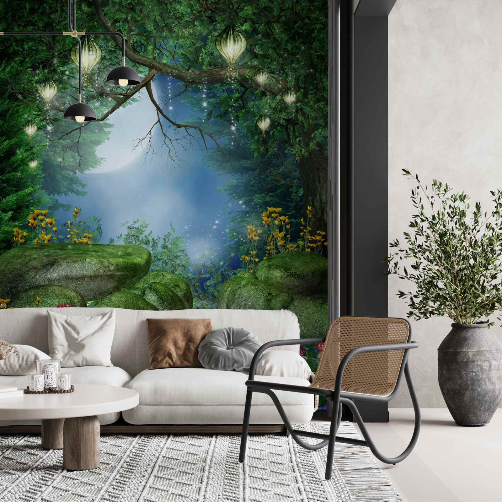 Фотошпалери чарівний нічний шлях