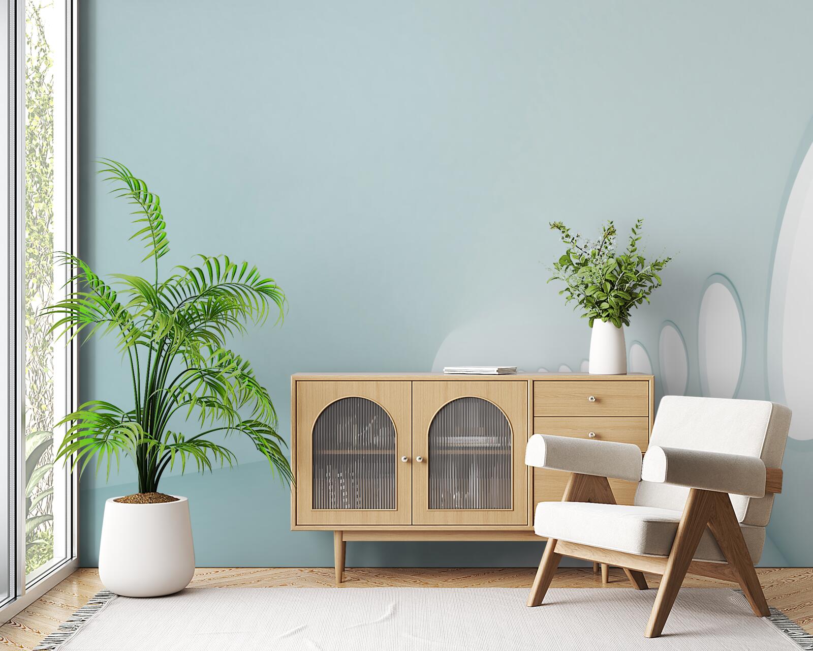 Фотошпалери тунель зі зміною напрямку в абстрактній формі