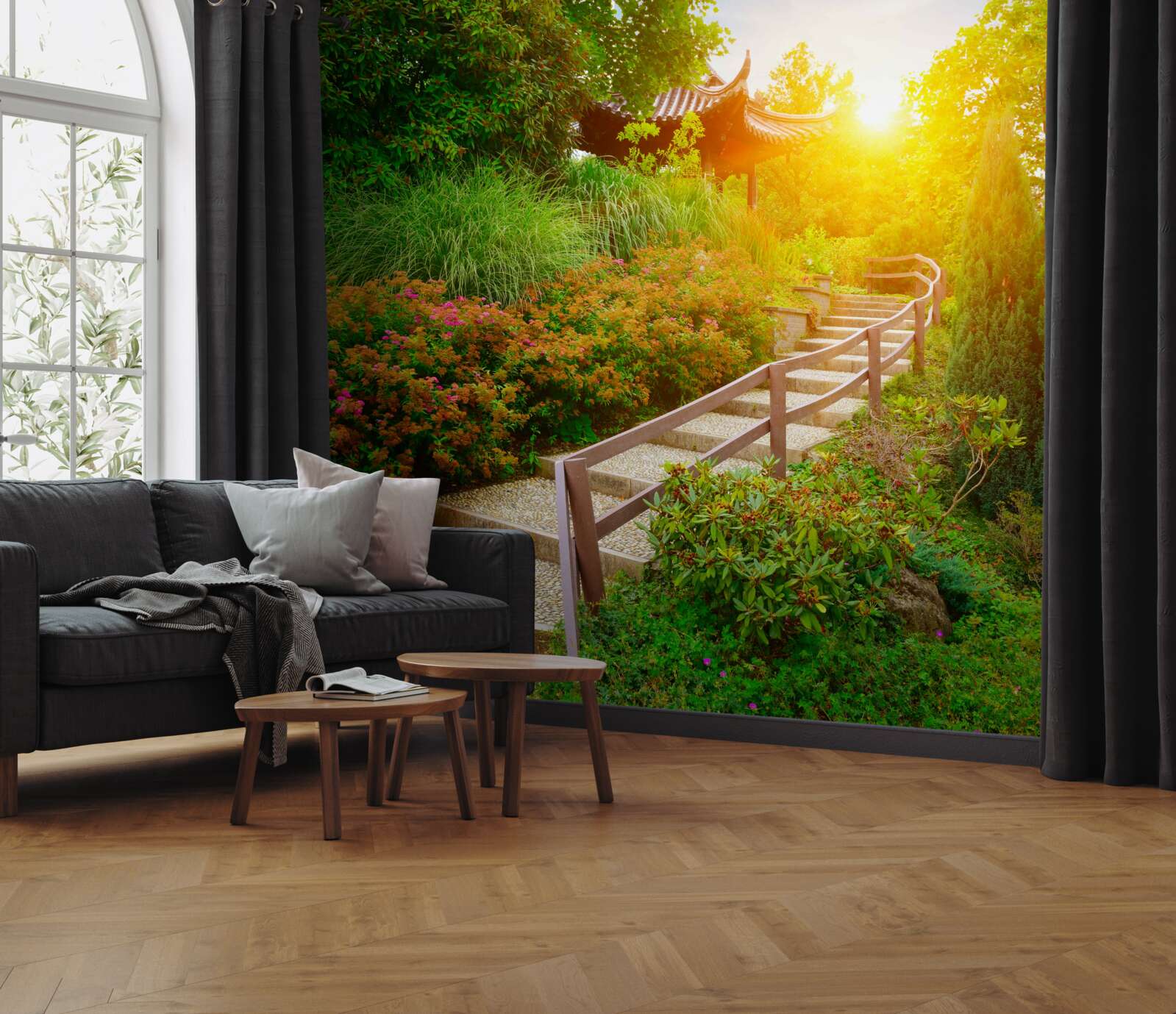 Фотошпалери Дорога додому на світанку