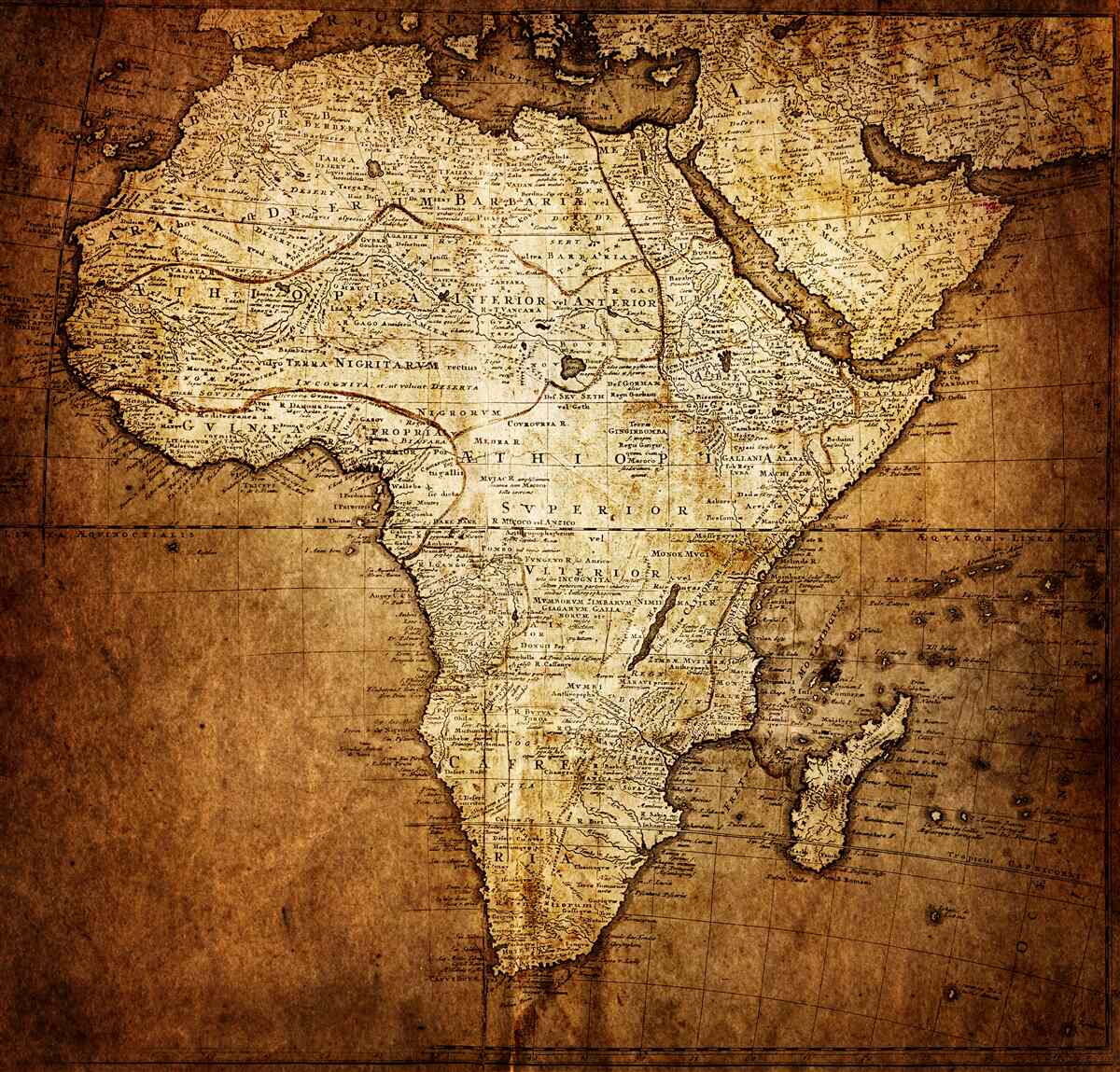 Фотошпалери великий розмір африки на карті