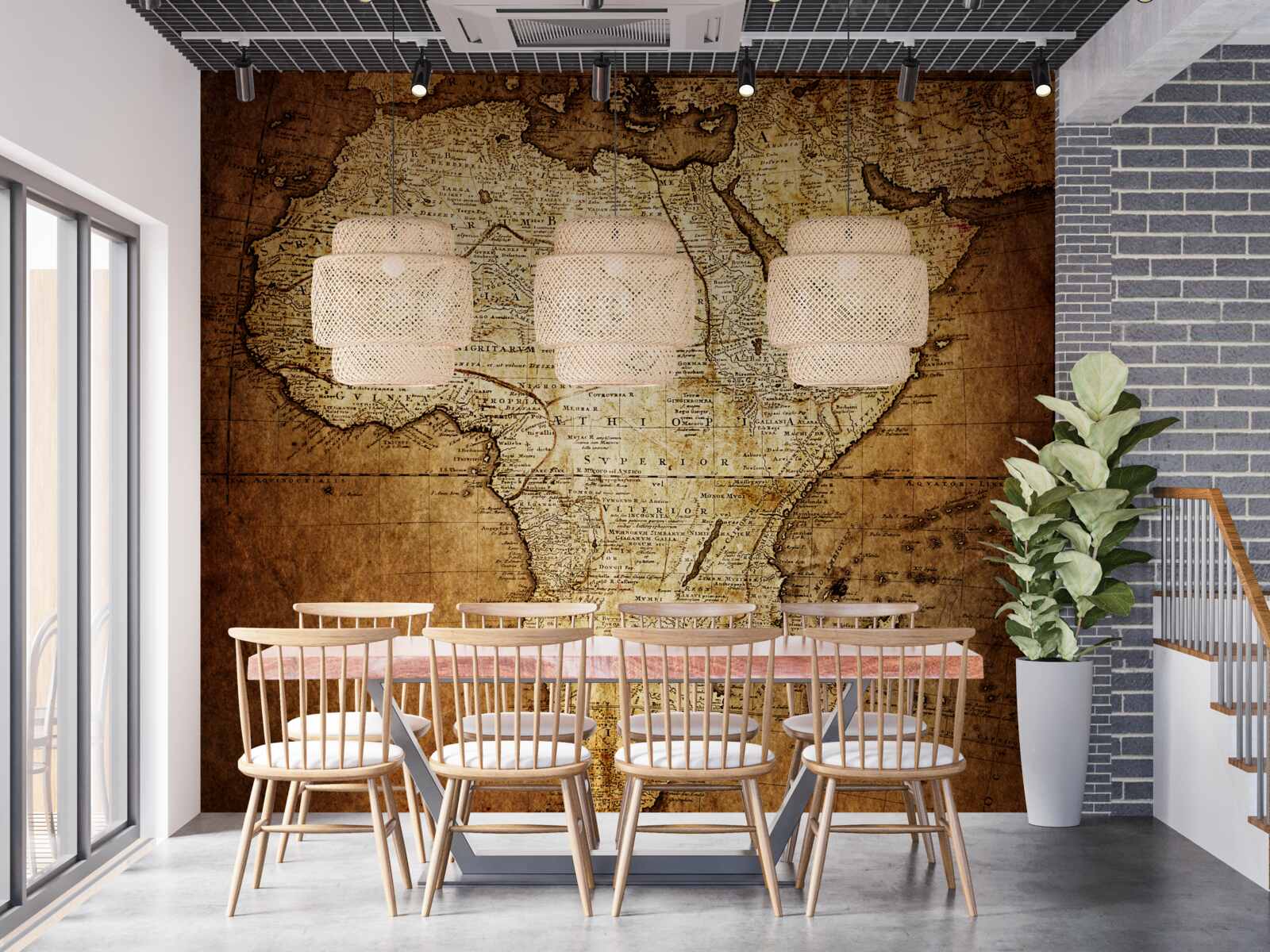 Фотошпалери великий розмір африки на карті