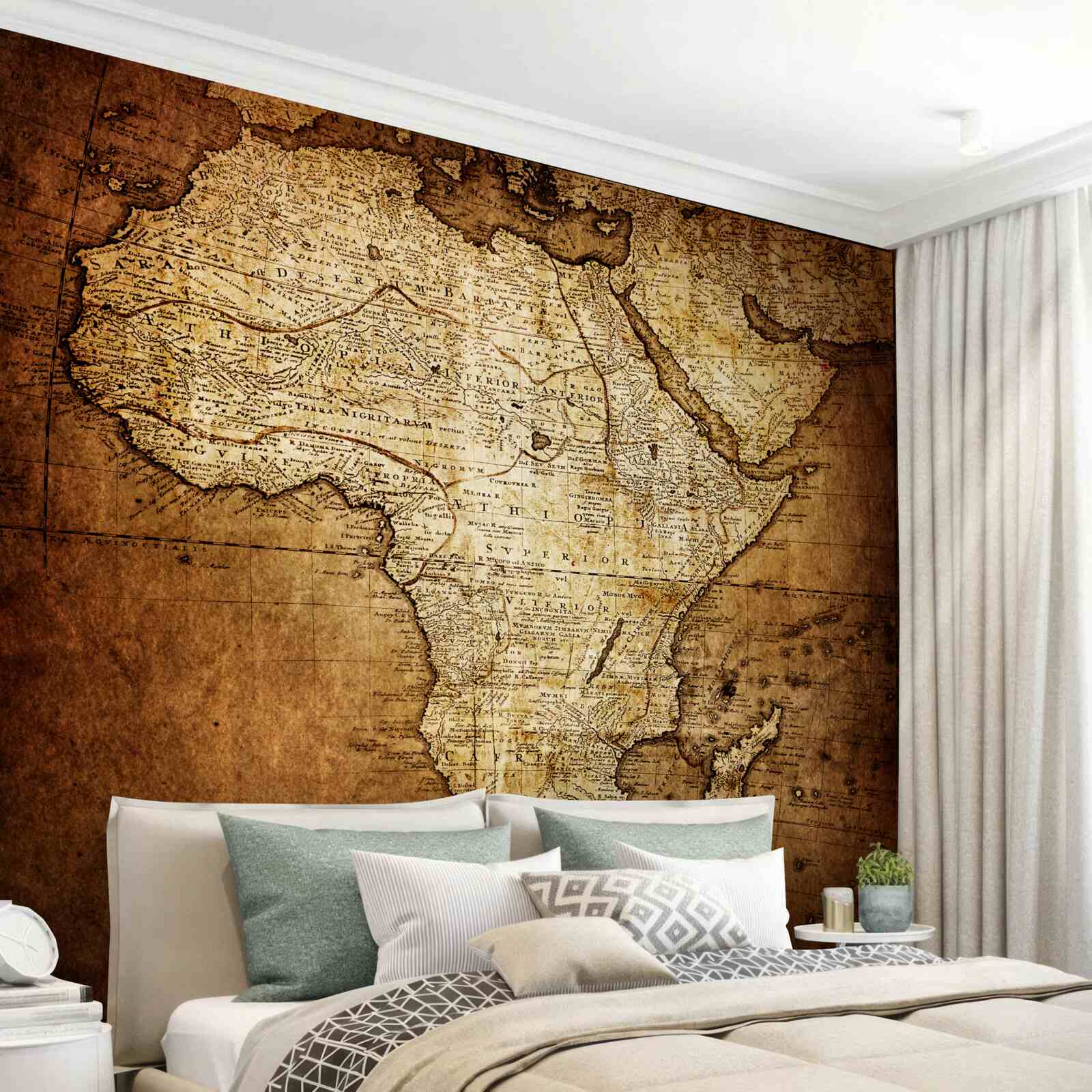 Фотошпалери великий розмір африки на карті