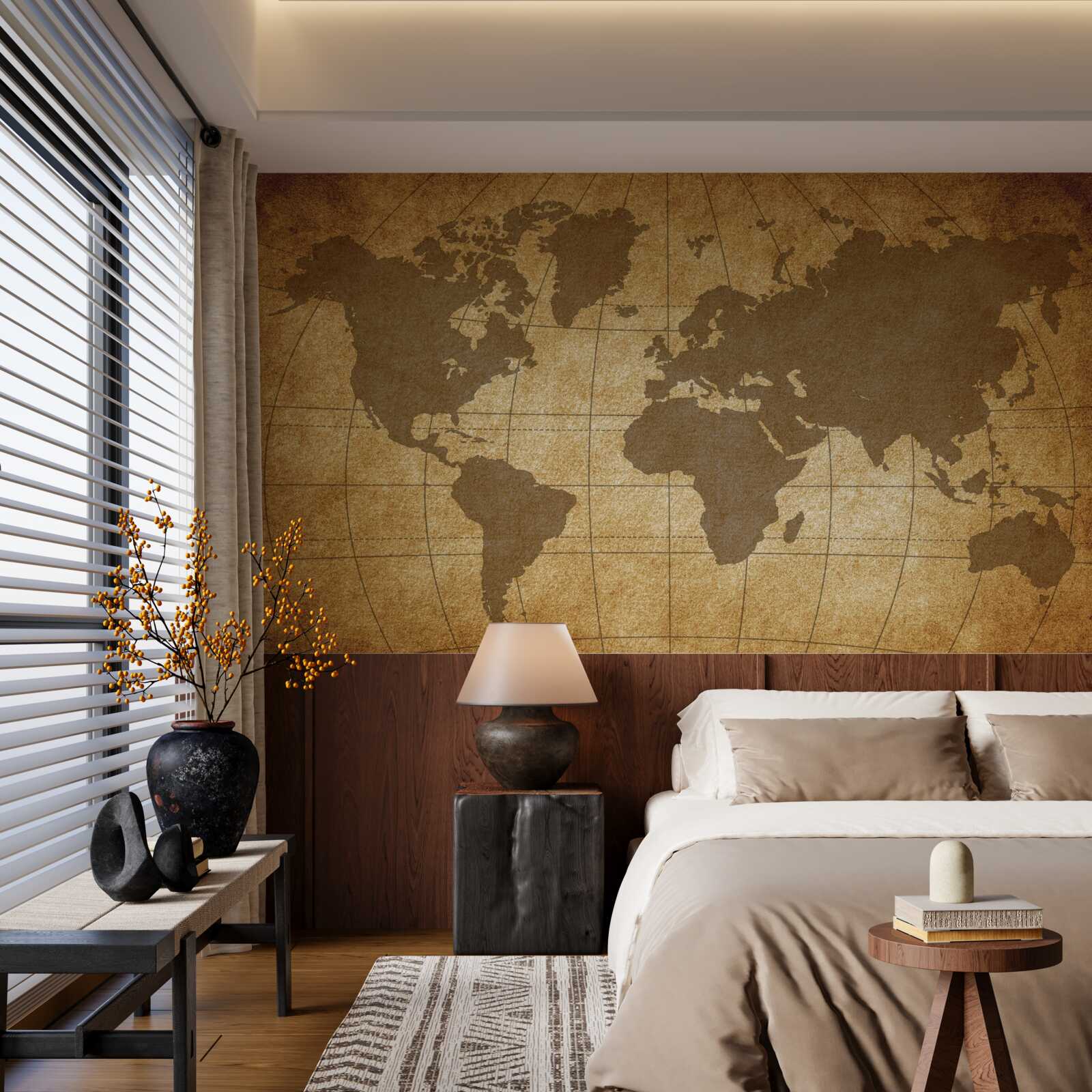 Фотошпалери глобус, викладений як карта світу