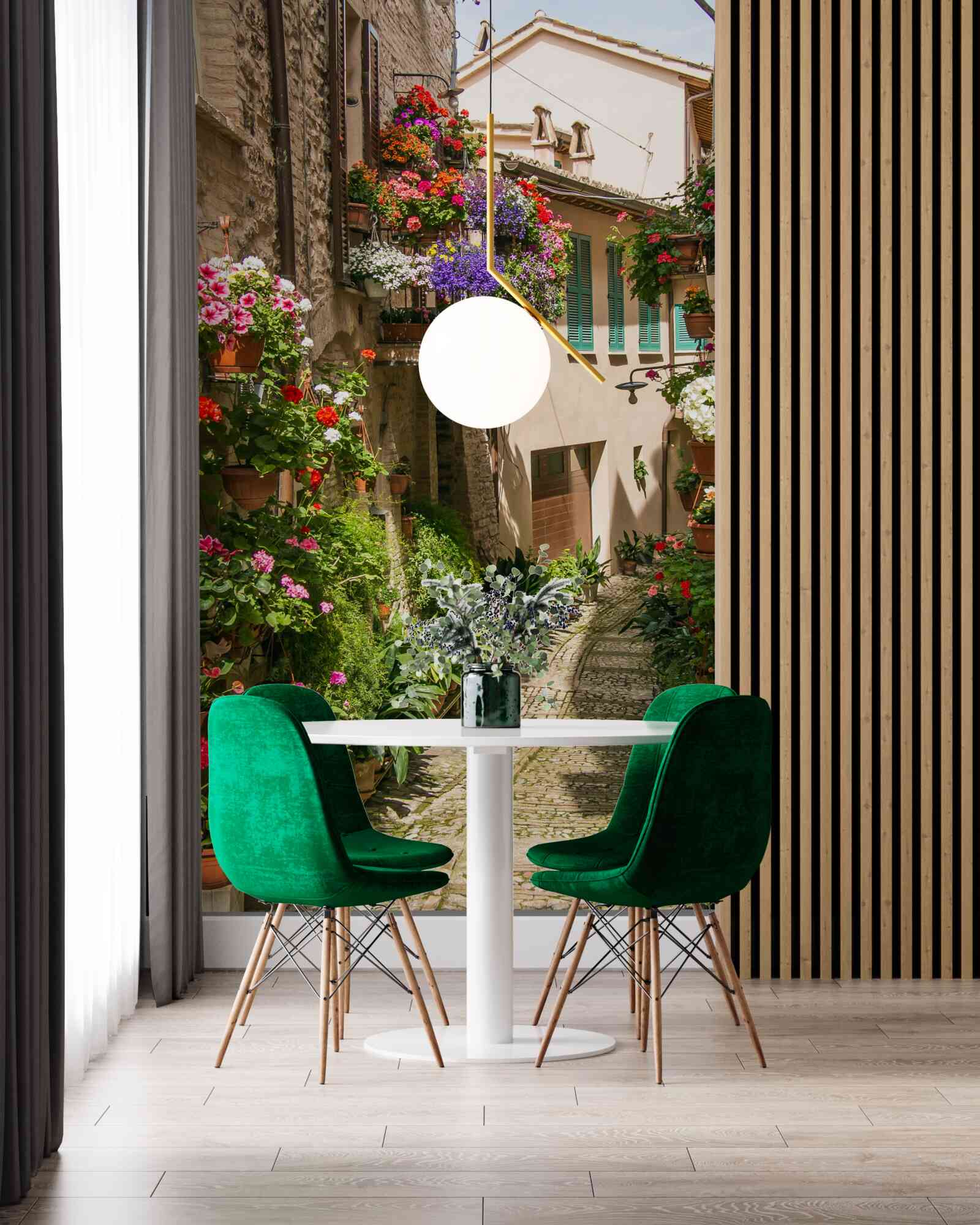 Фотошпалери заросла стара кам'яна дорога