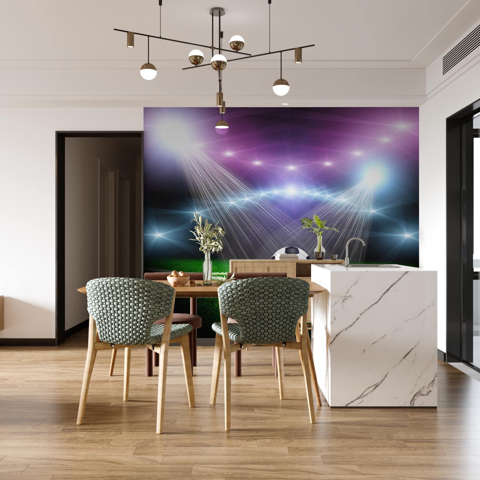 Фотошпалери футбол у центрі уваги