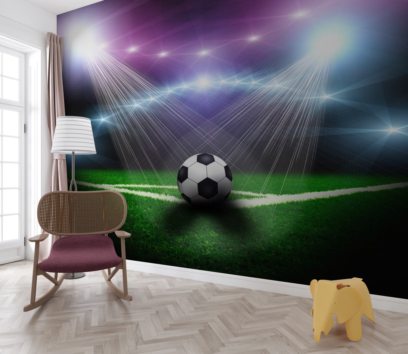 Фотошпалери футбол у центрі уваги