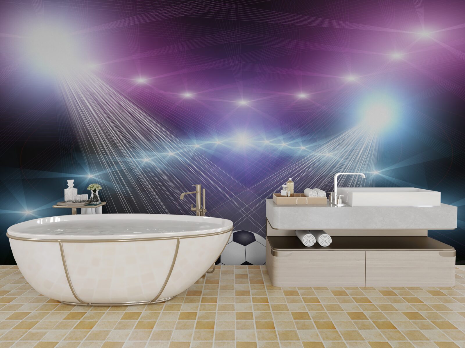 Фотошпалери футбол у центрі уваги