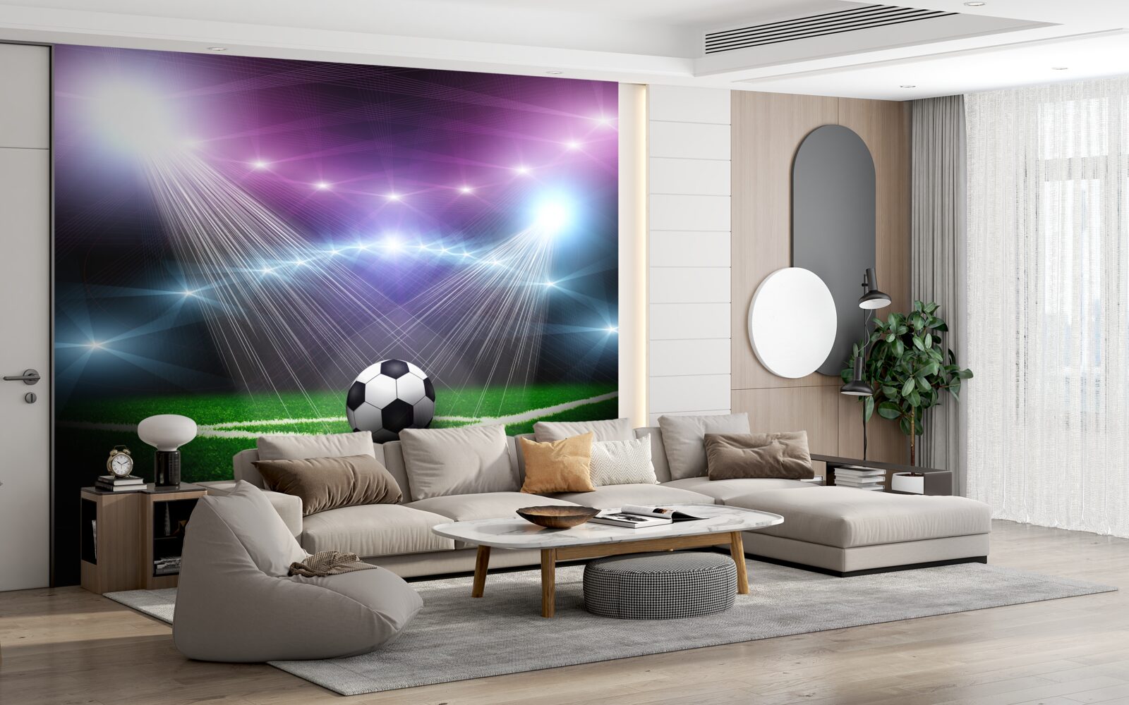 Фотошпалери футбол у центрі уваги