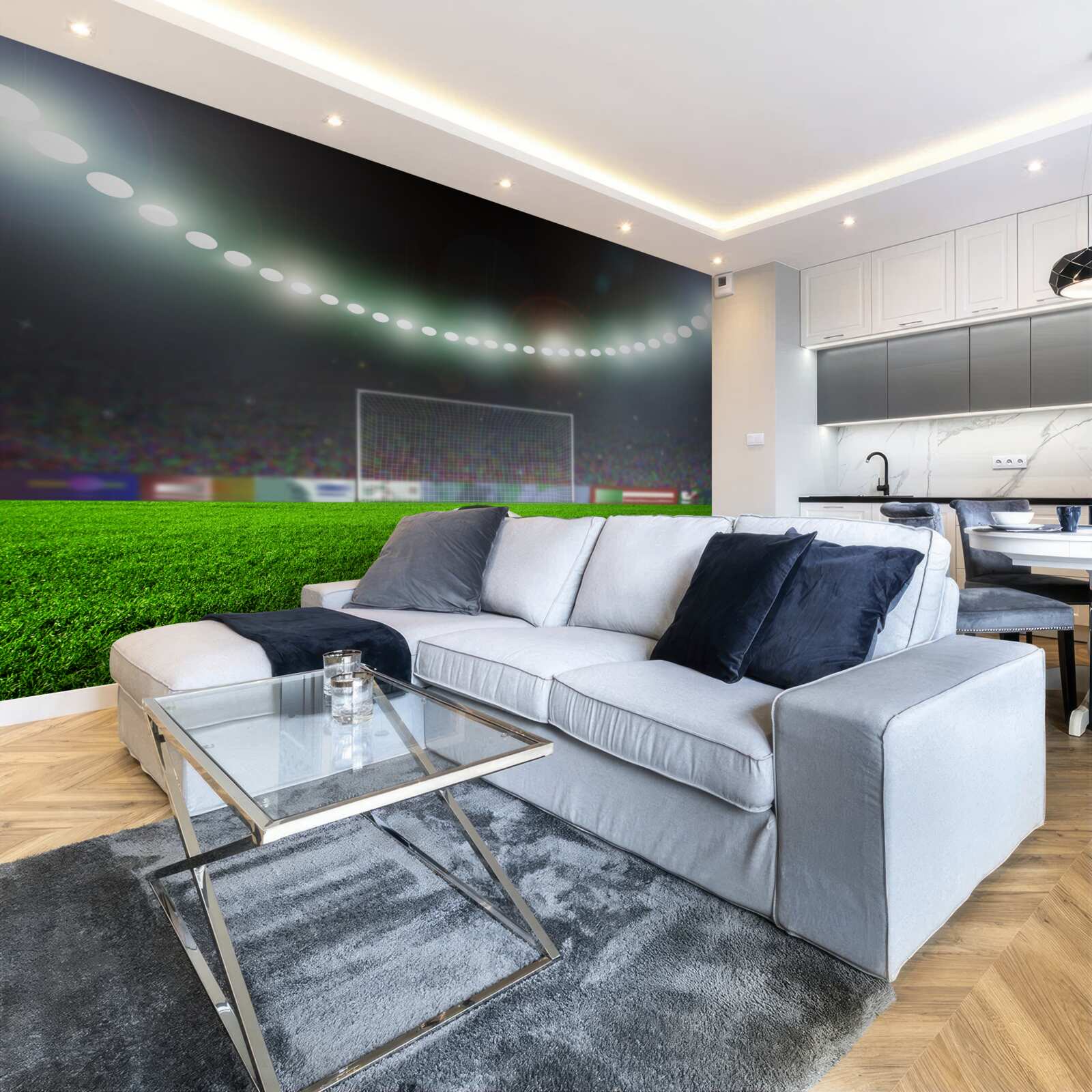 Фотошпалери м'яч летить у напрямку до воріт