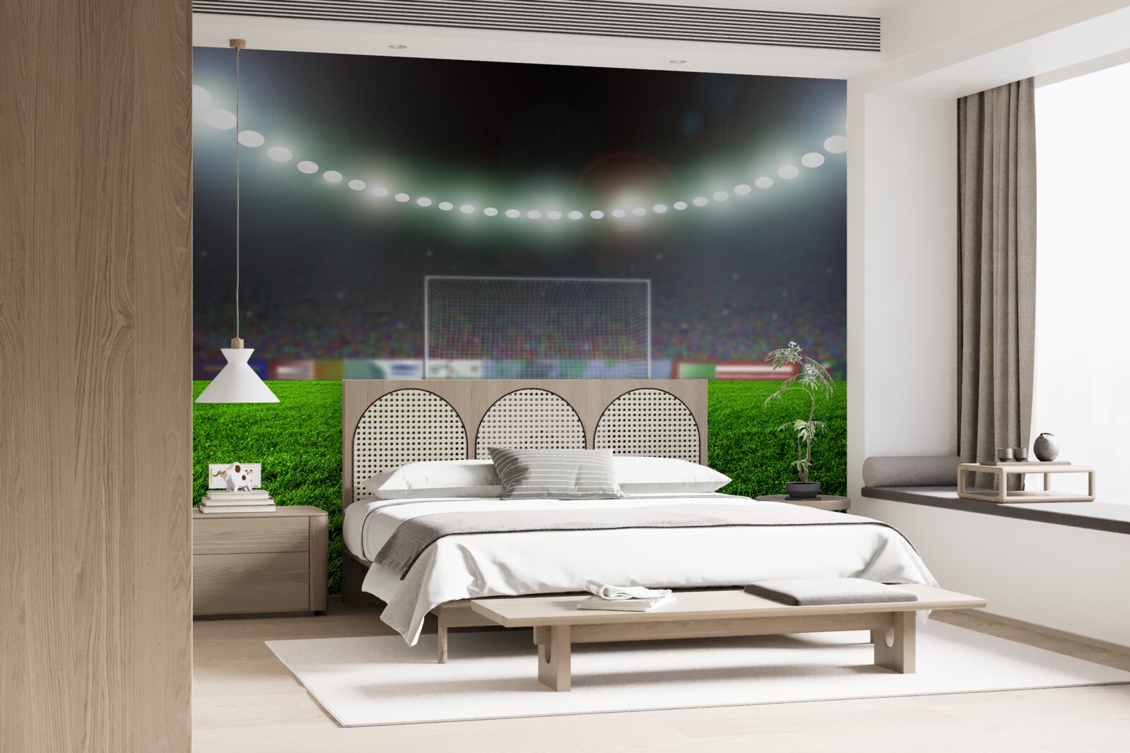 Фотошпалери м'яч летить у напрямку до воріт