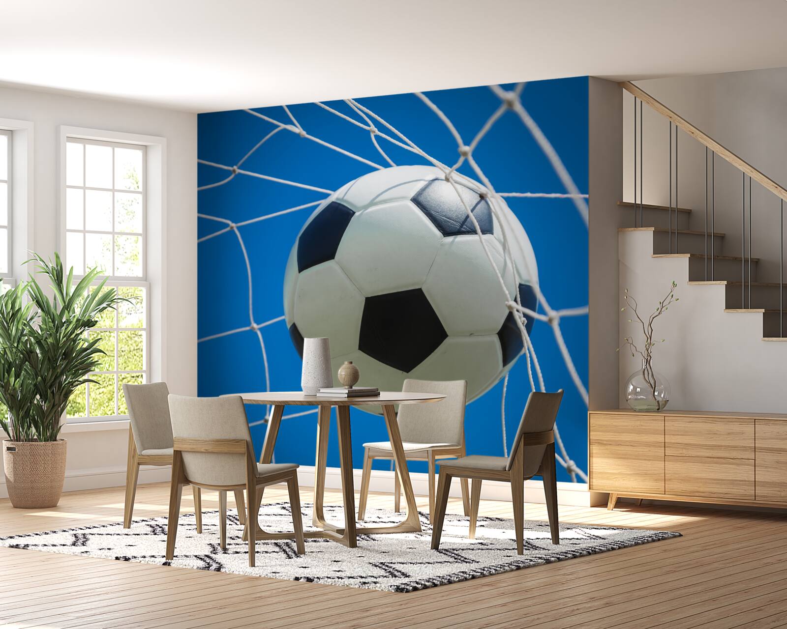 Фотошпалери м'яч у воротах