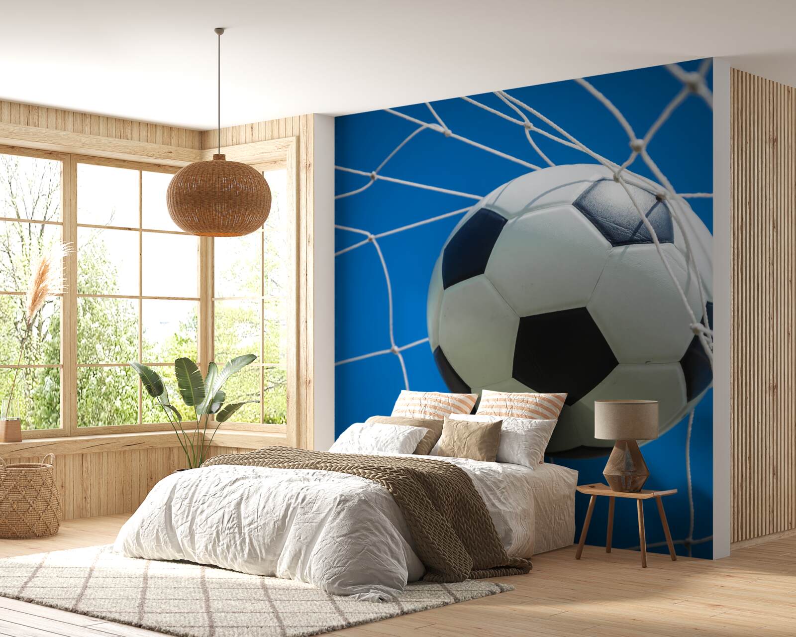 Фотошпалери м'яч у воротах