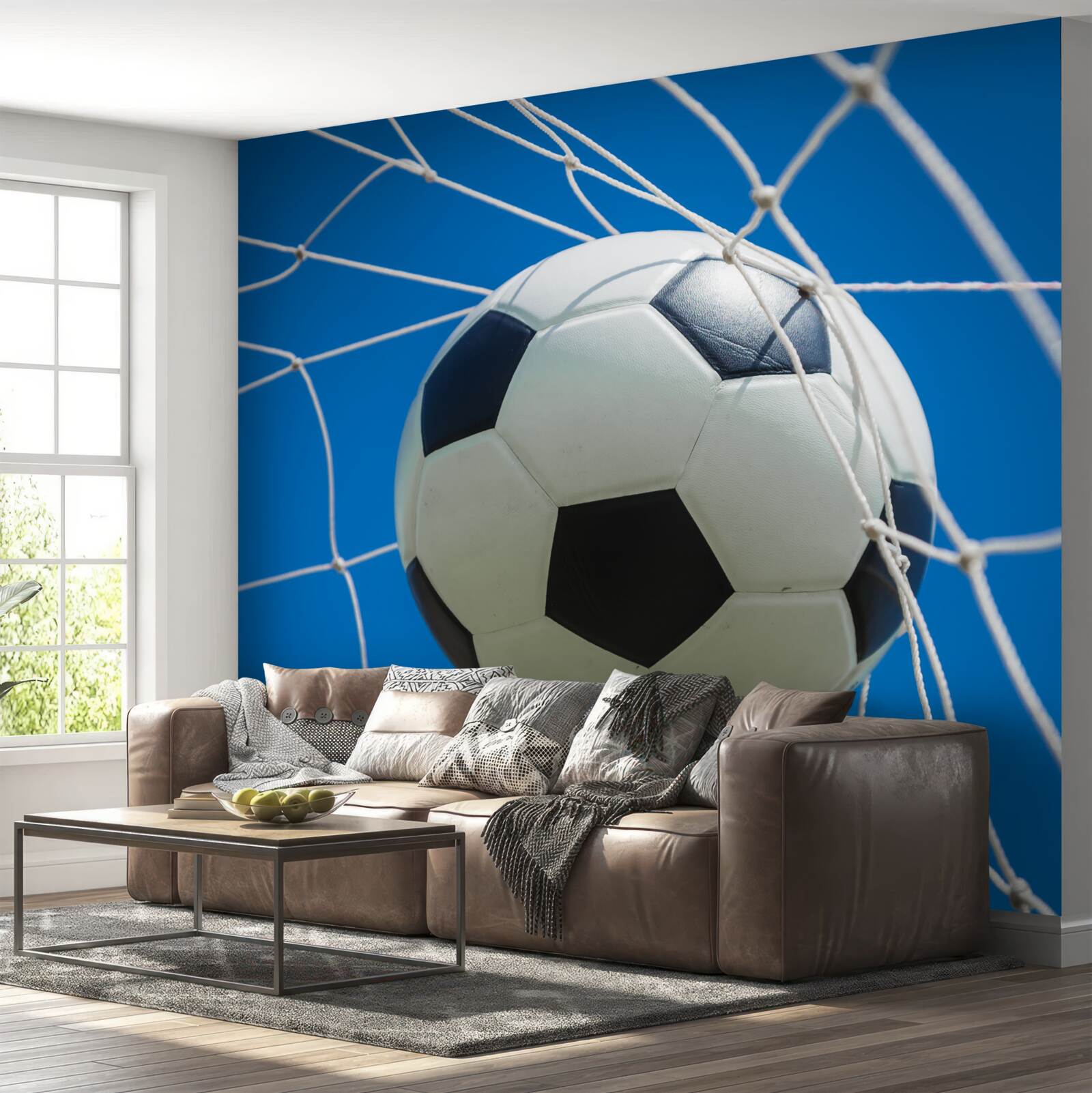 Фотошпалери м'яч у воротах