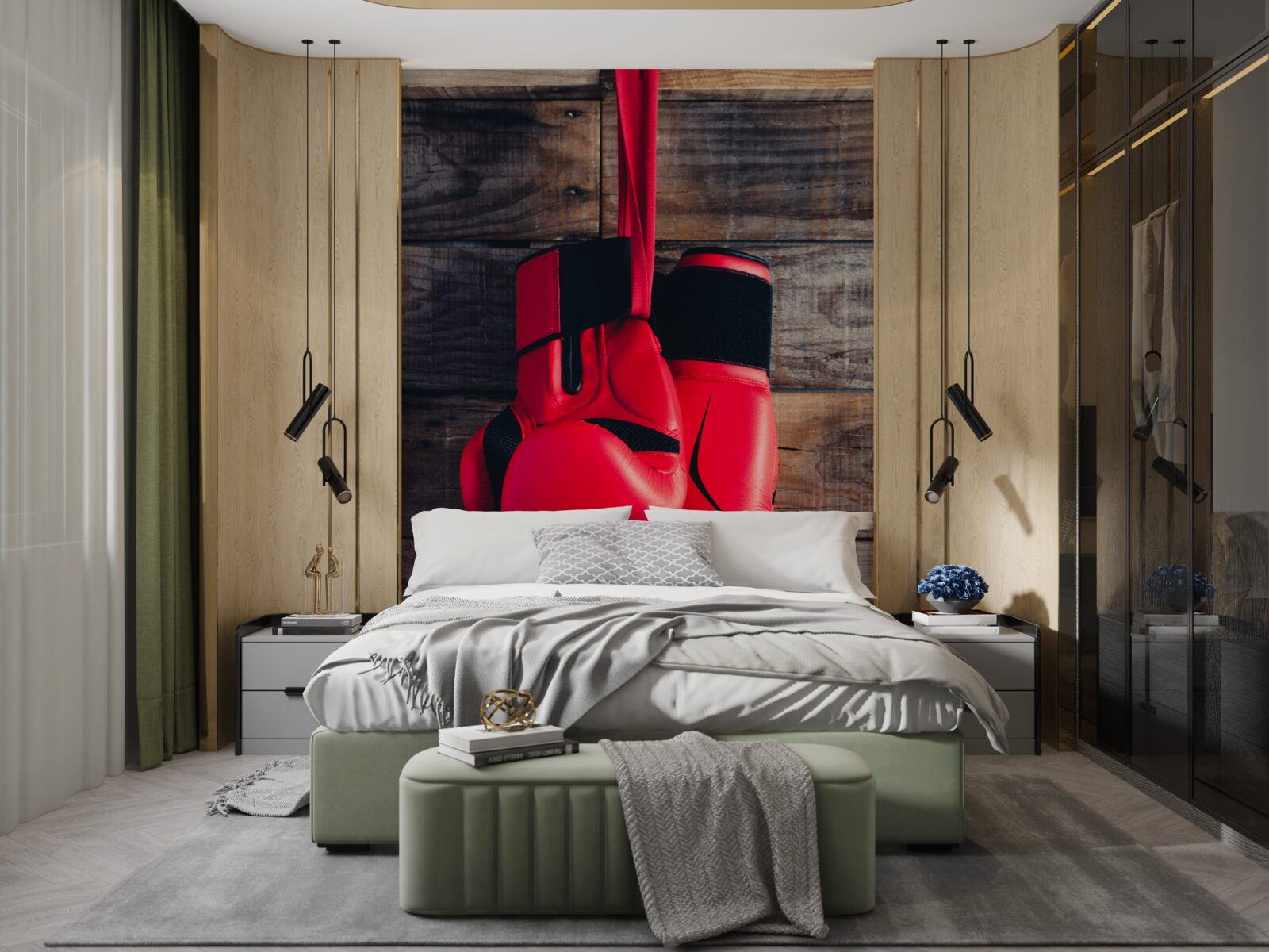 Фотошпалери червоні боксерські рукавички