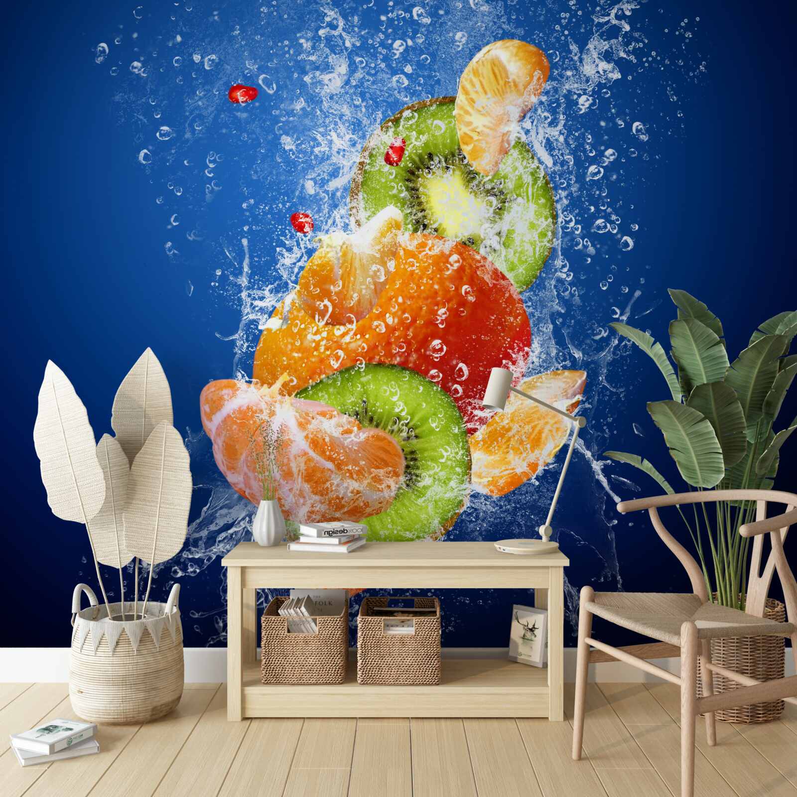 Фотошпалери Фруктовий коктейль з ківі та мандарином