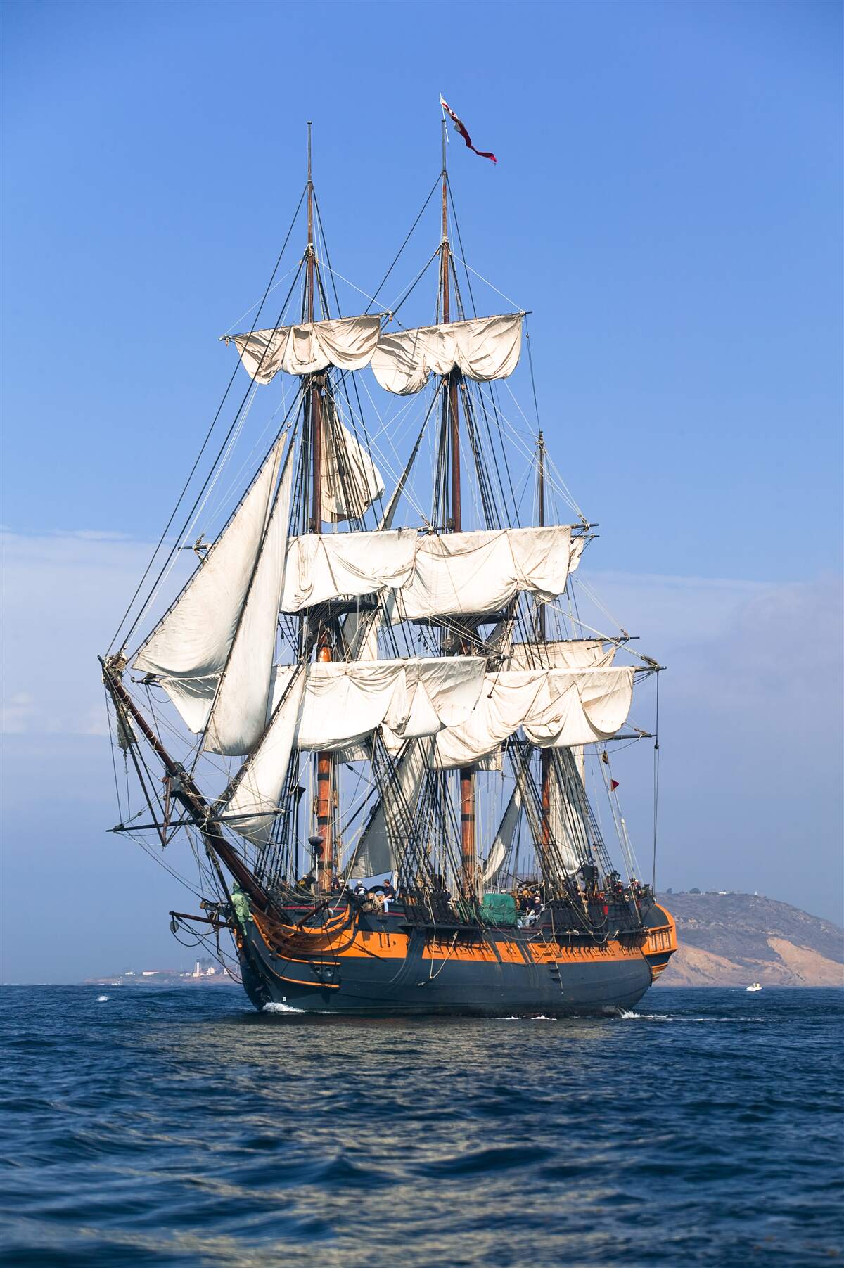 Фотошпалери великий вітрильник, що чекає на вітер