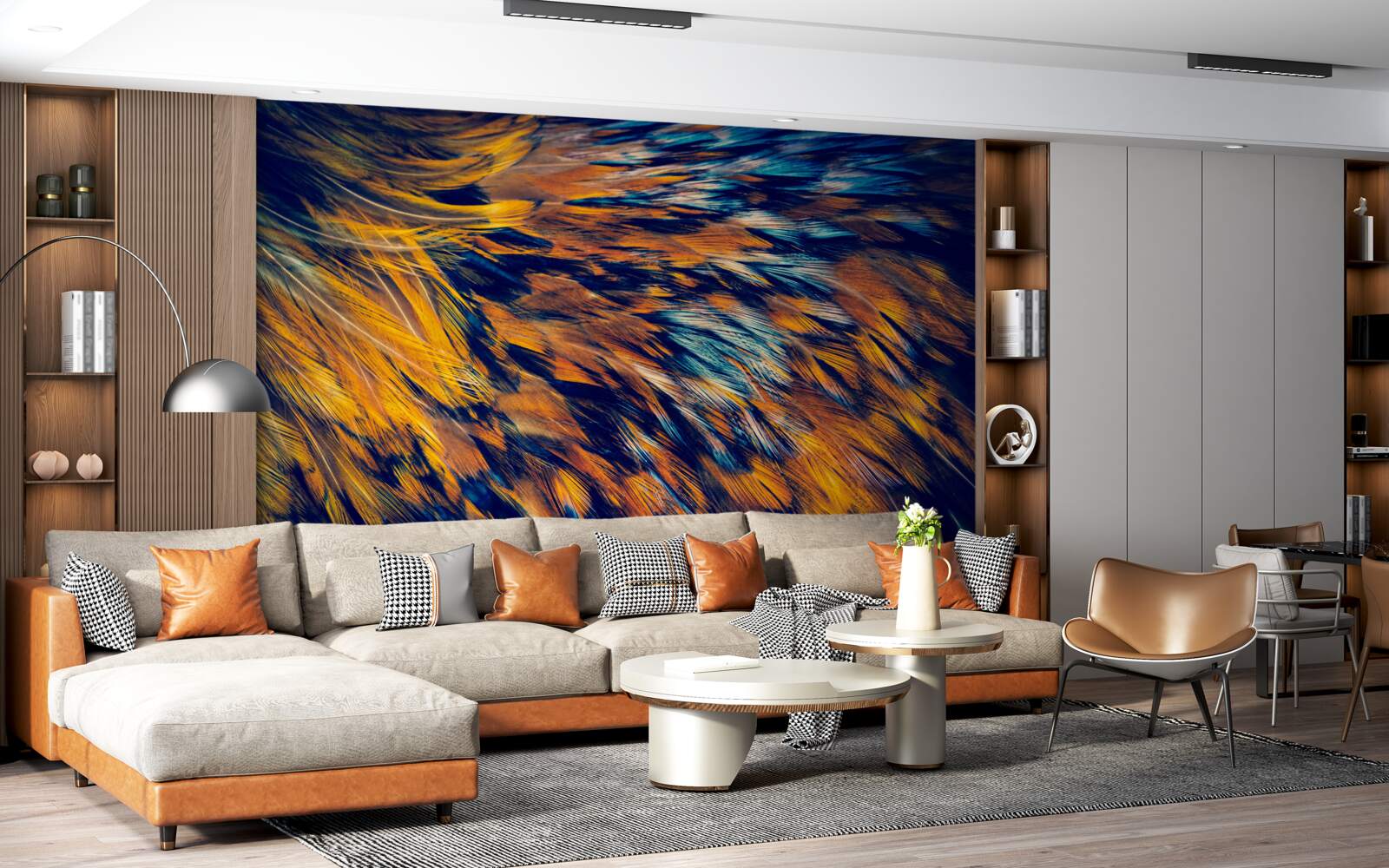 Фотошпалери золоті стебла пшениці в променях призахідного сонця