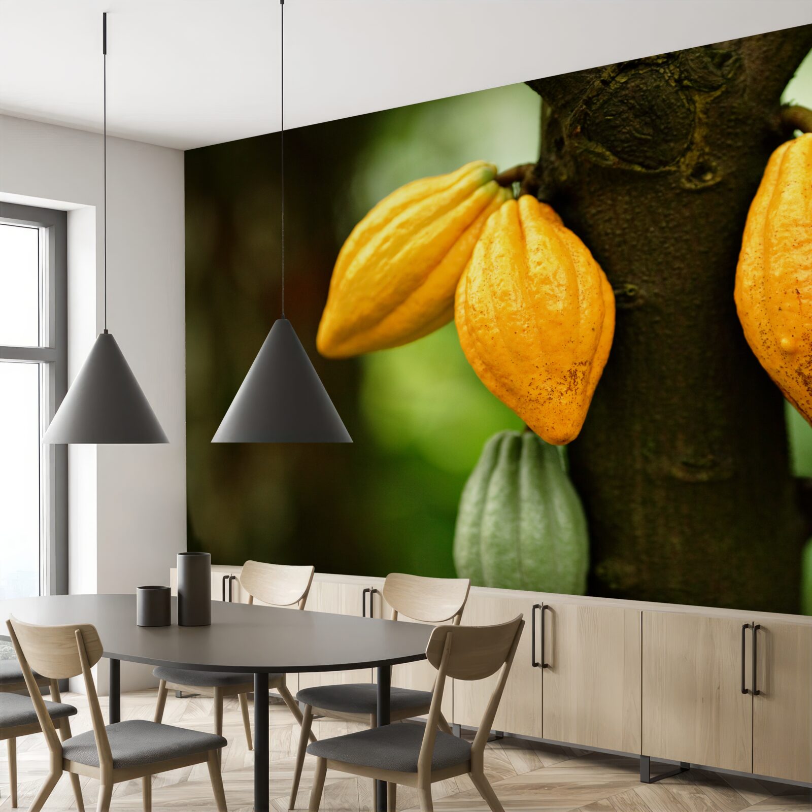 Фотошпалери кавові зерна на заводі