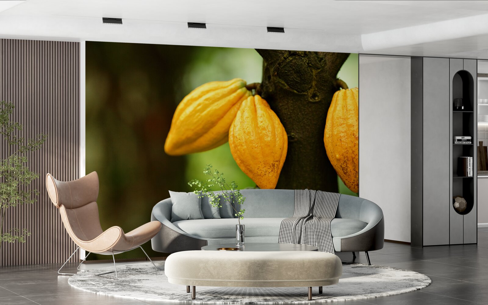 Фотошпалери кавові зерна на заводі