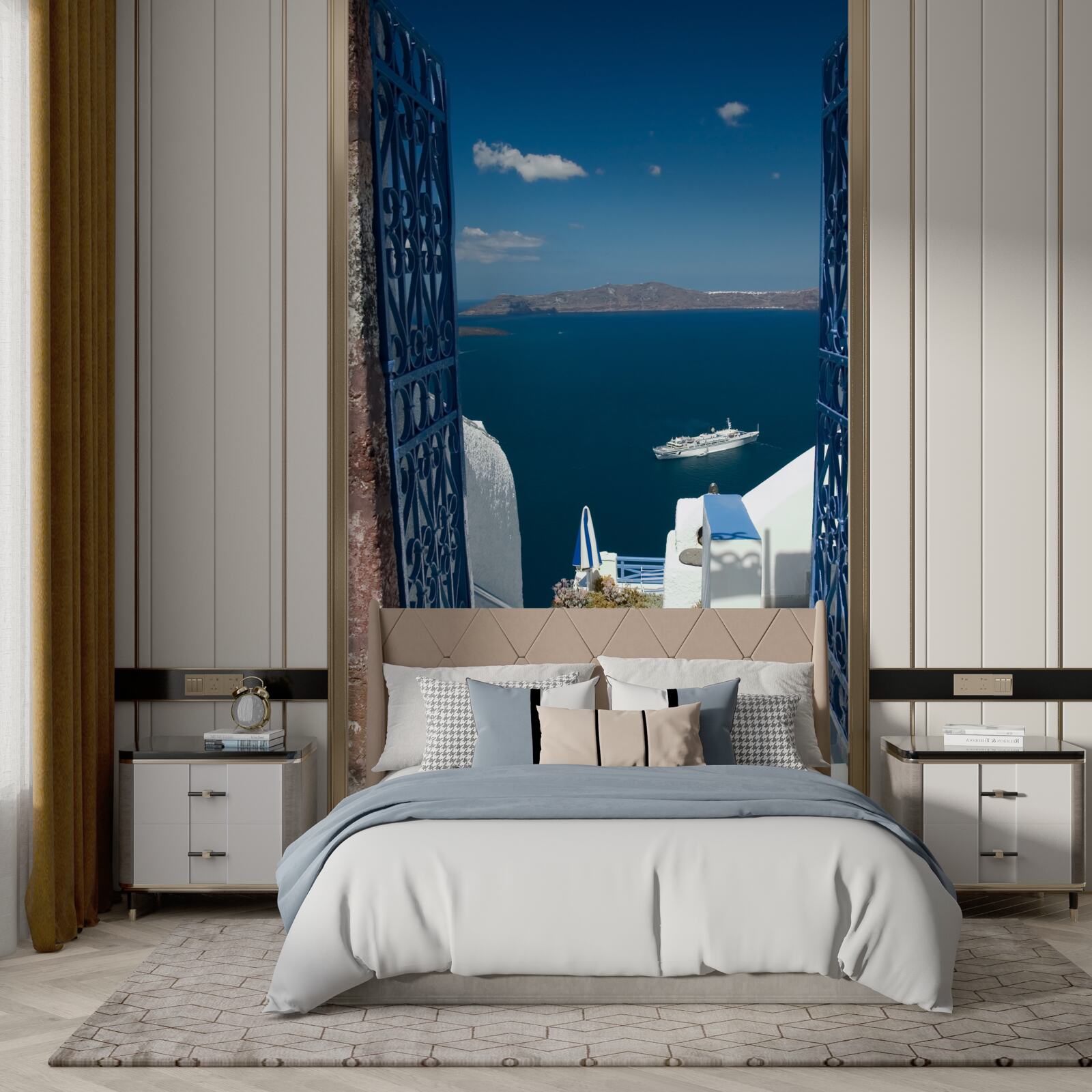 Фотошпалери сходи, що спускаються до моря на кіпрі