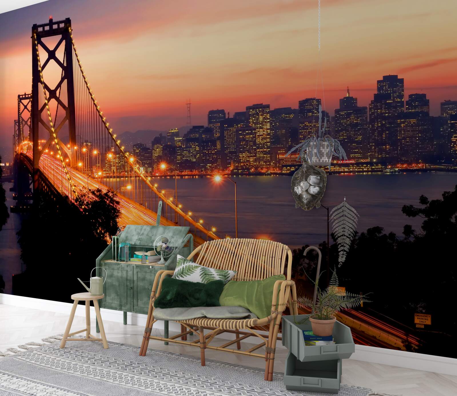 Фотошпалери Сан-Франциско освітлено